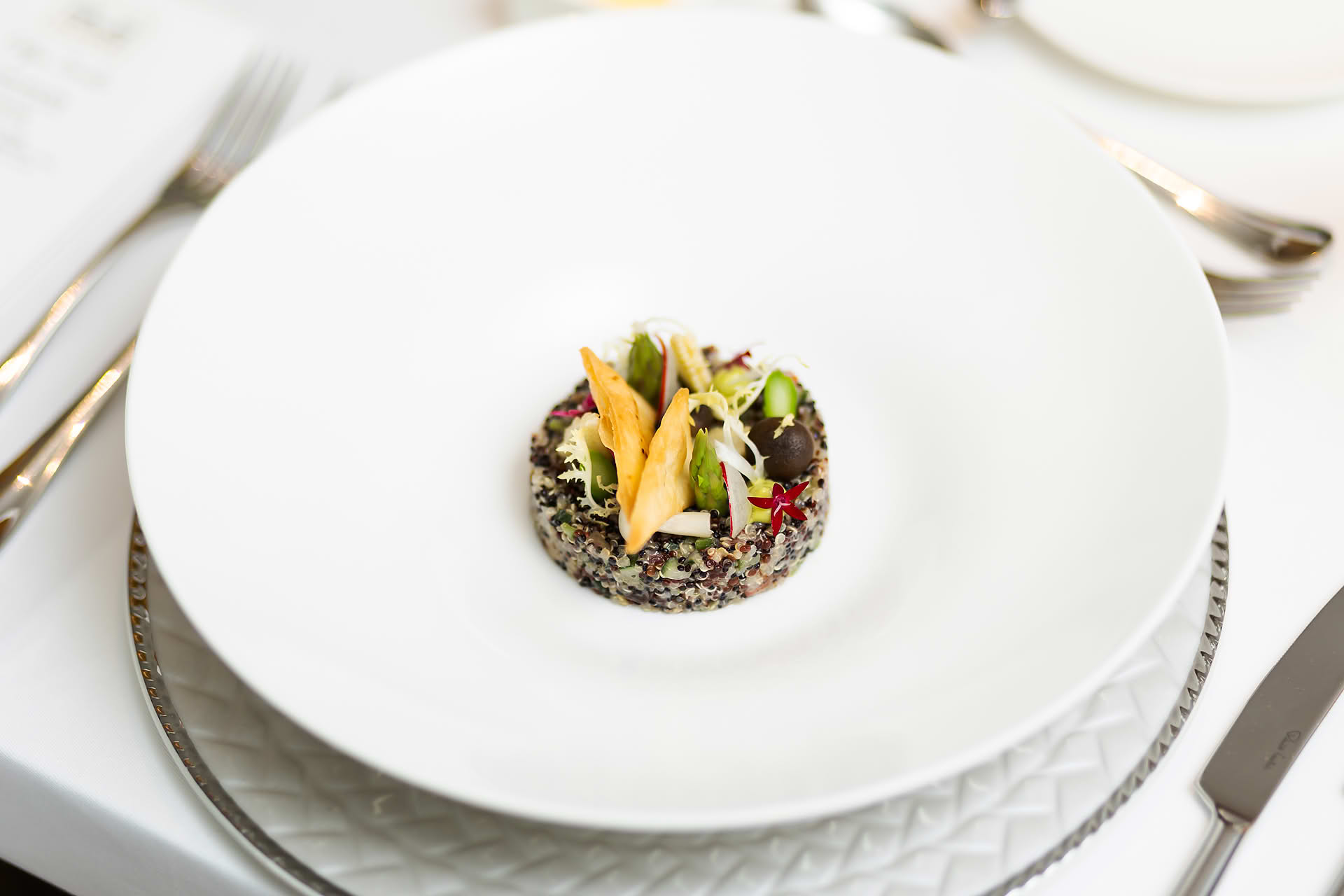 Food served at Diane von Furstenberg x Estee Lauder lunch event
