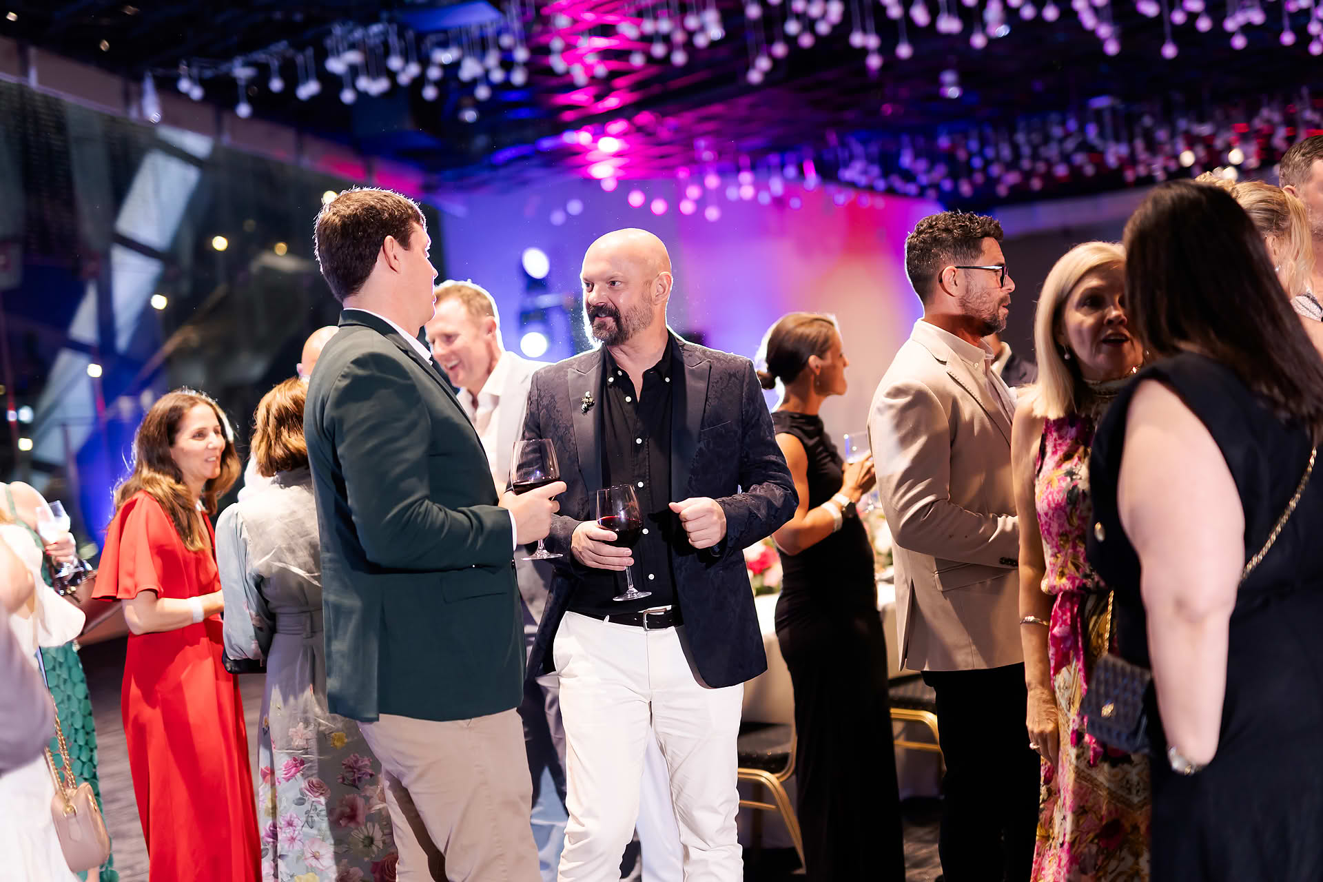 People mingling at CT Partners company retreat in Singapore