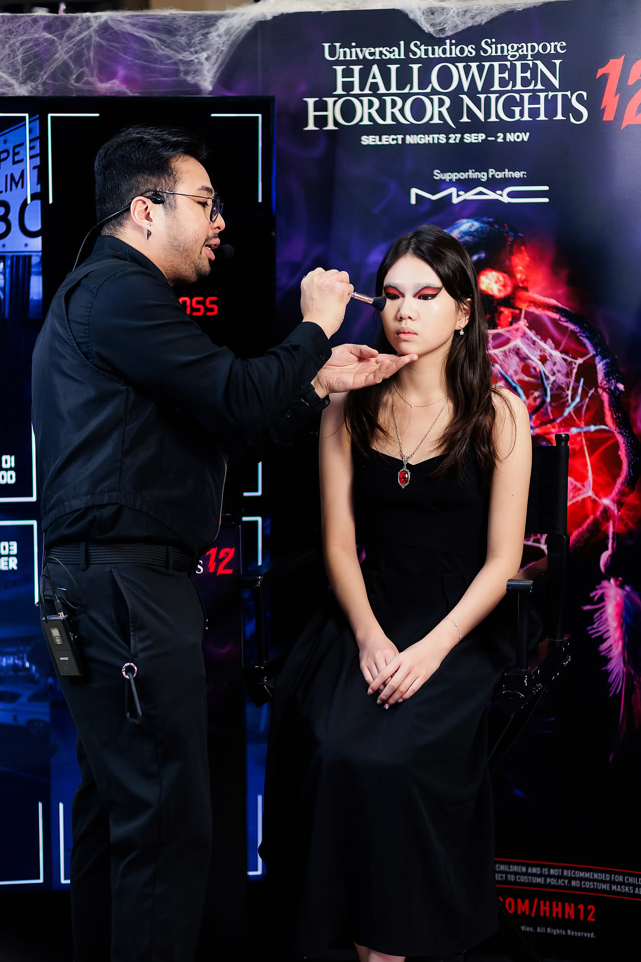 Makeup demonstration done at MAC Cosmetics Halloween event