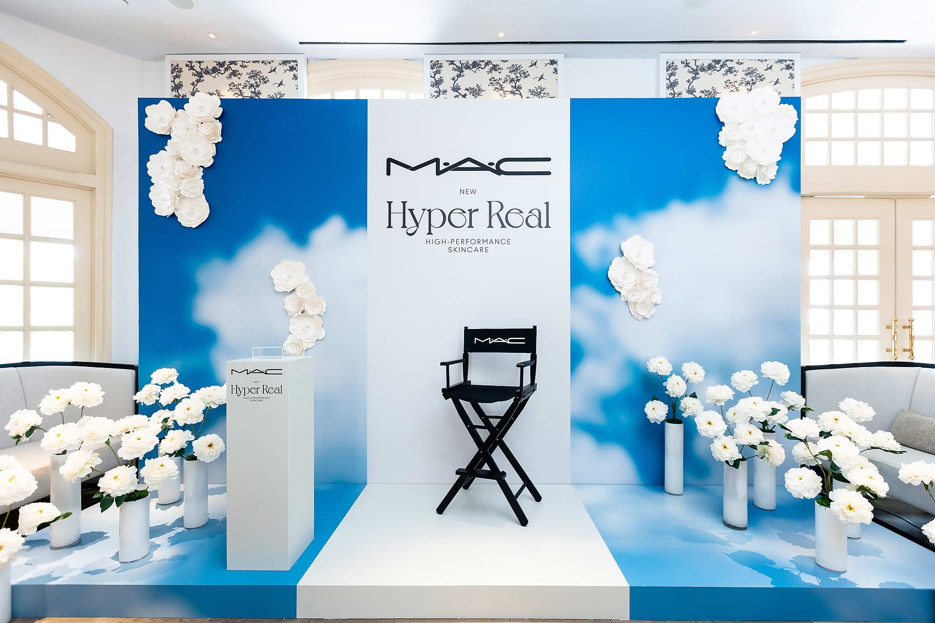 Display setup at MAC Hyper Real PR event