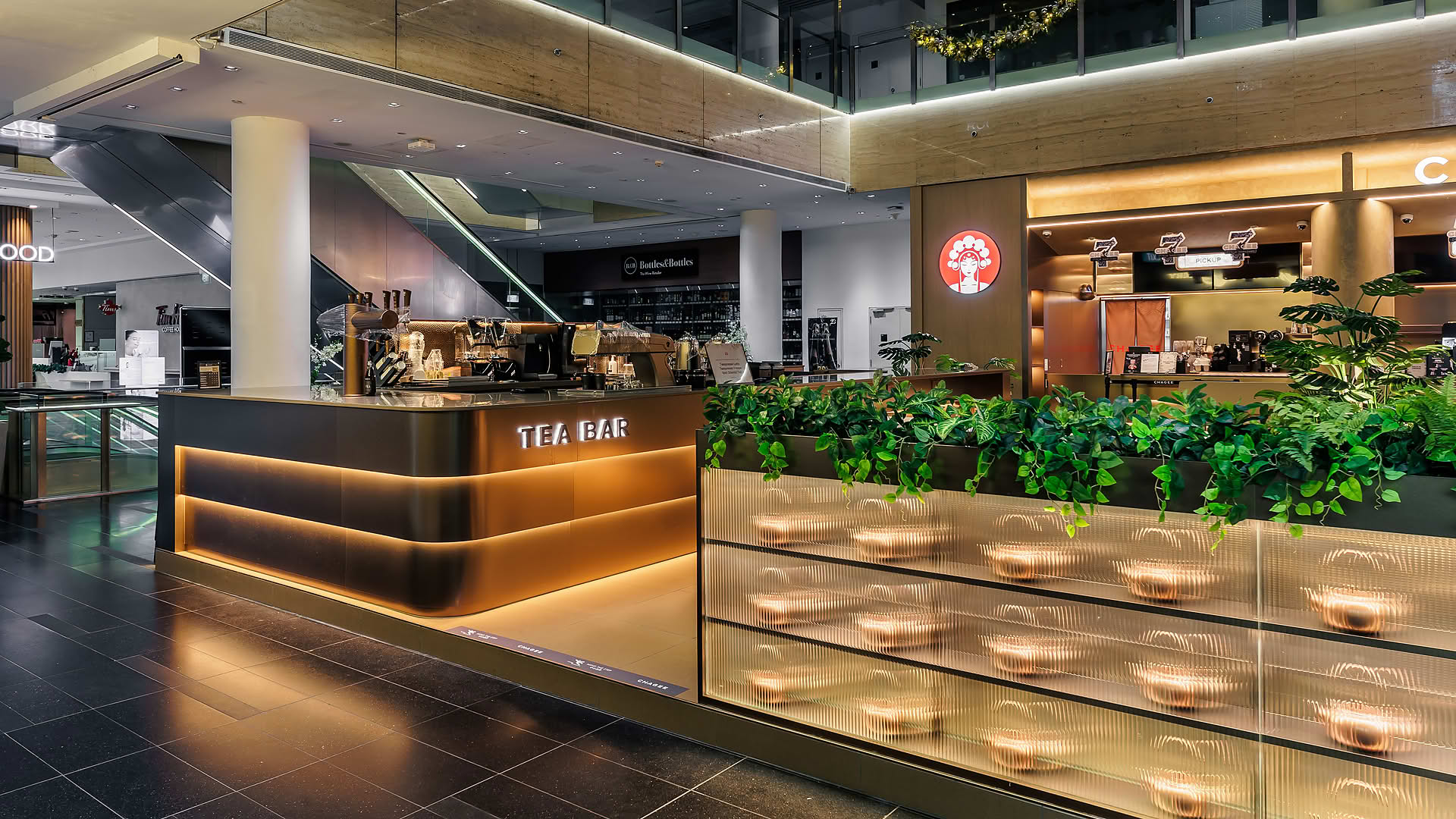 Interior design of Changee outlet at One Raffles Place