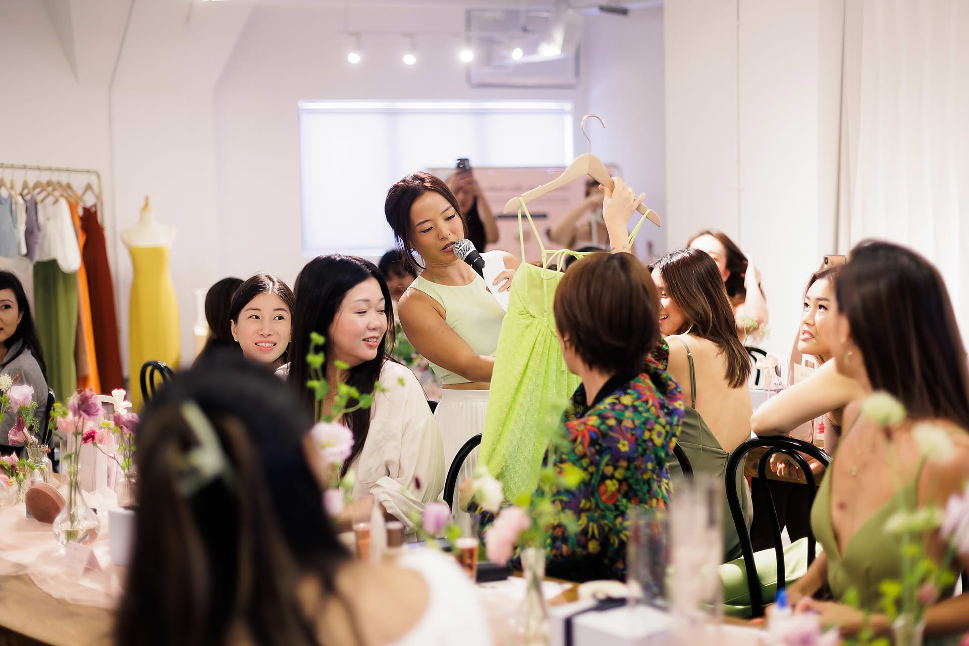Dress being showcased at Love Bonito & Fresh PR event