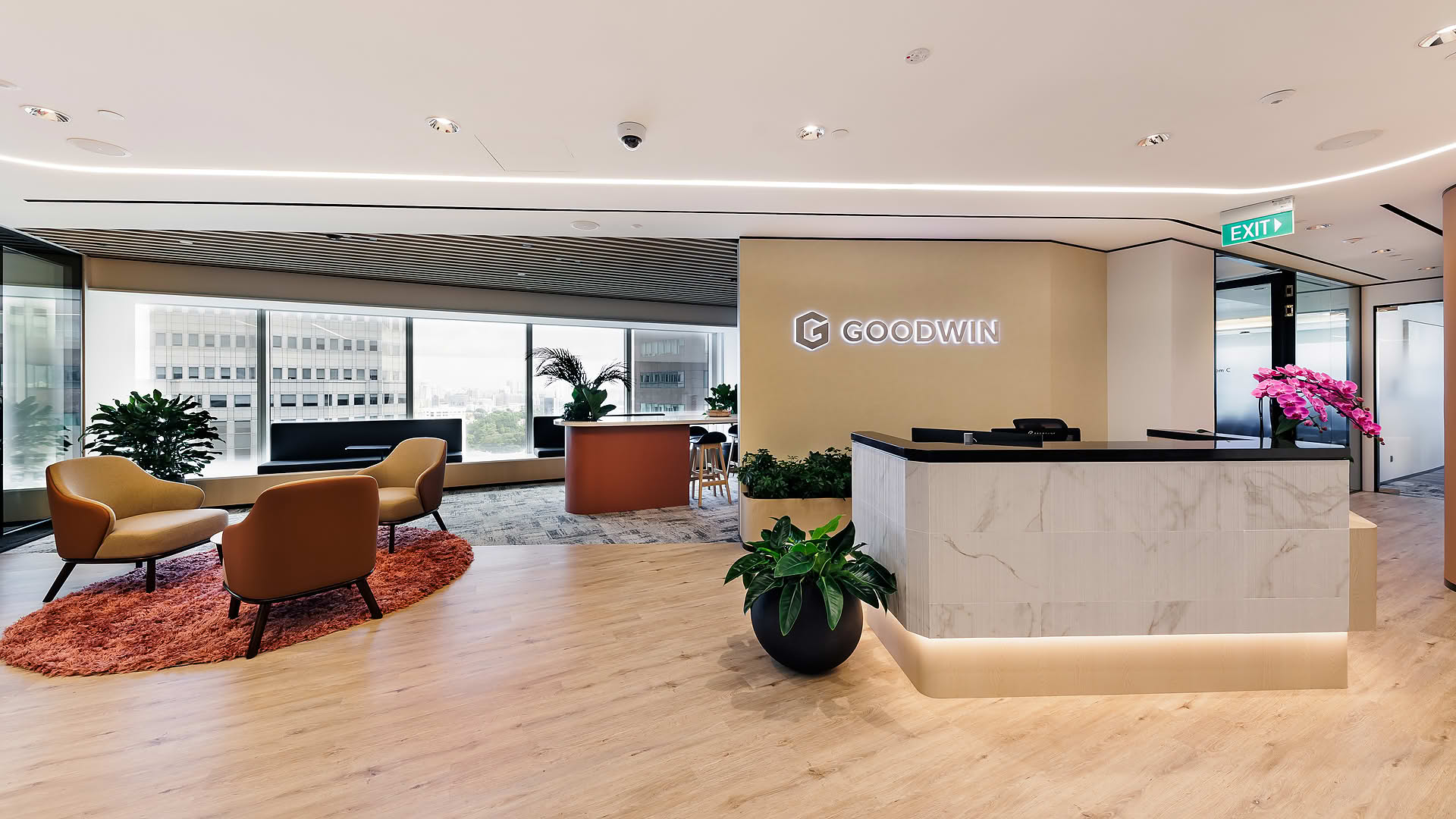 Photo of interior design for Goodwind office at Singapore Land Tower