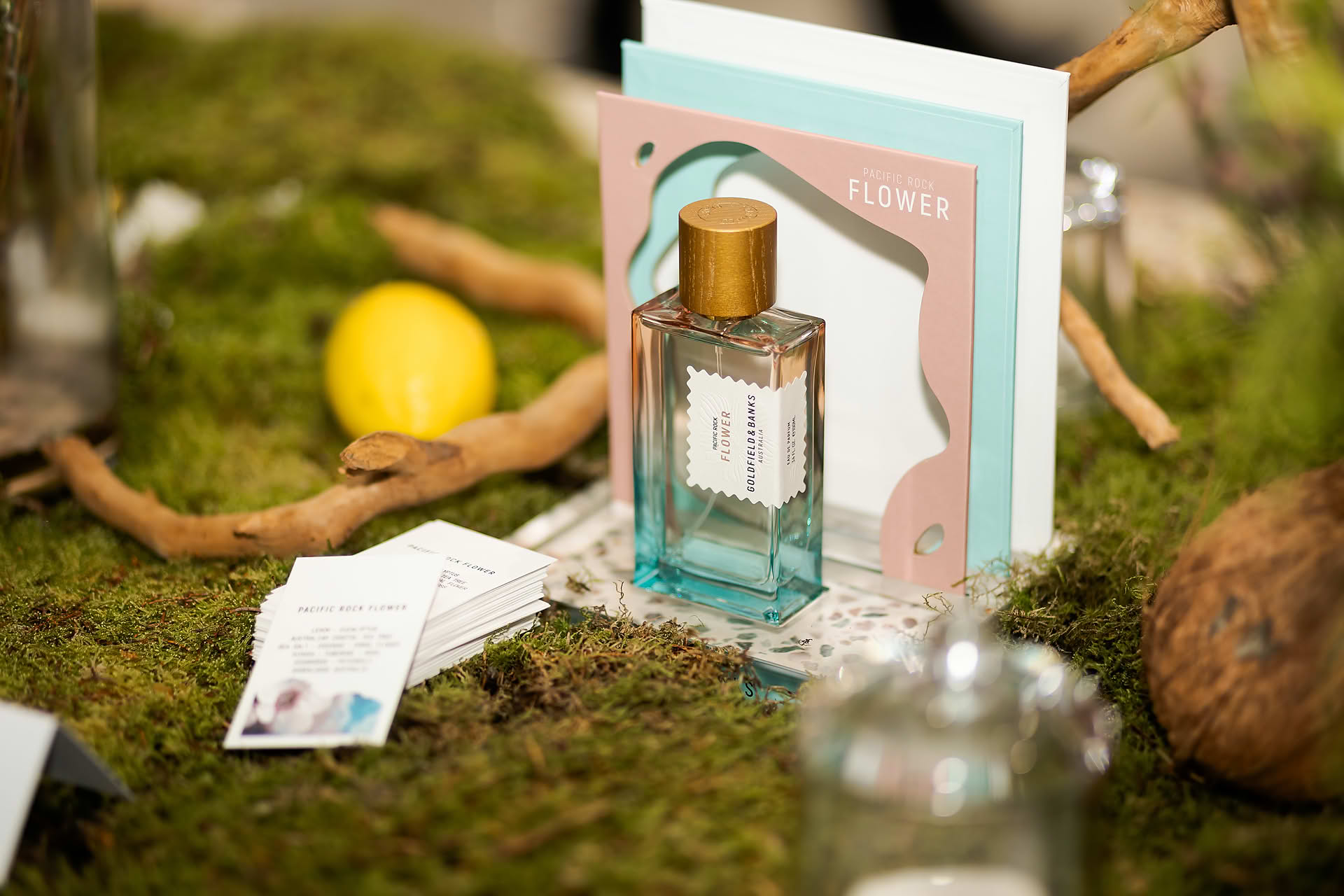 Product display at Goldfield & Banks PR event