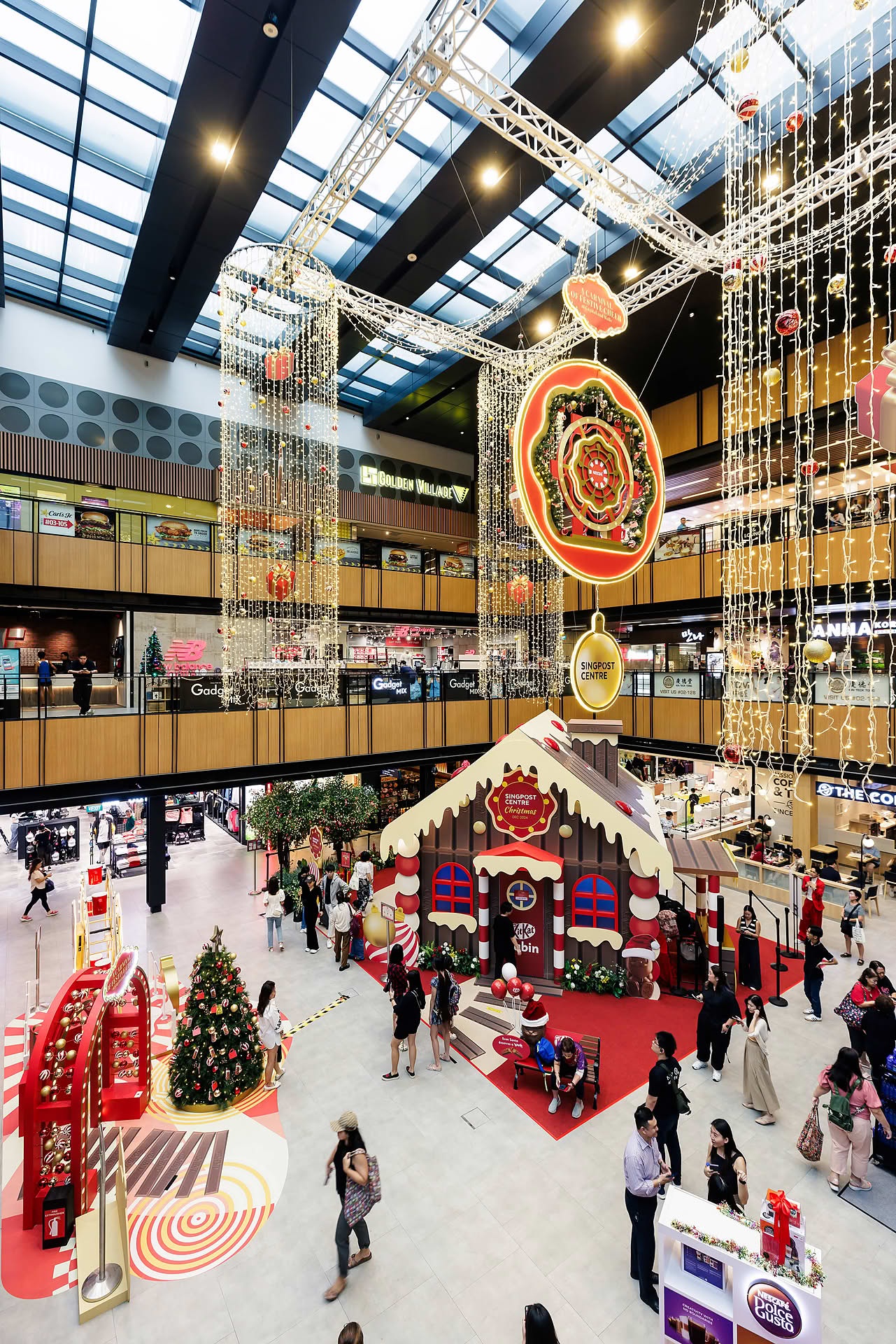 KitKat Christmas setup in Capitaland mall