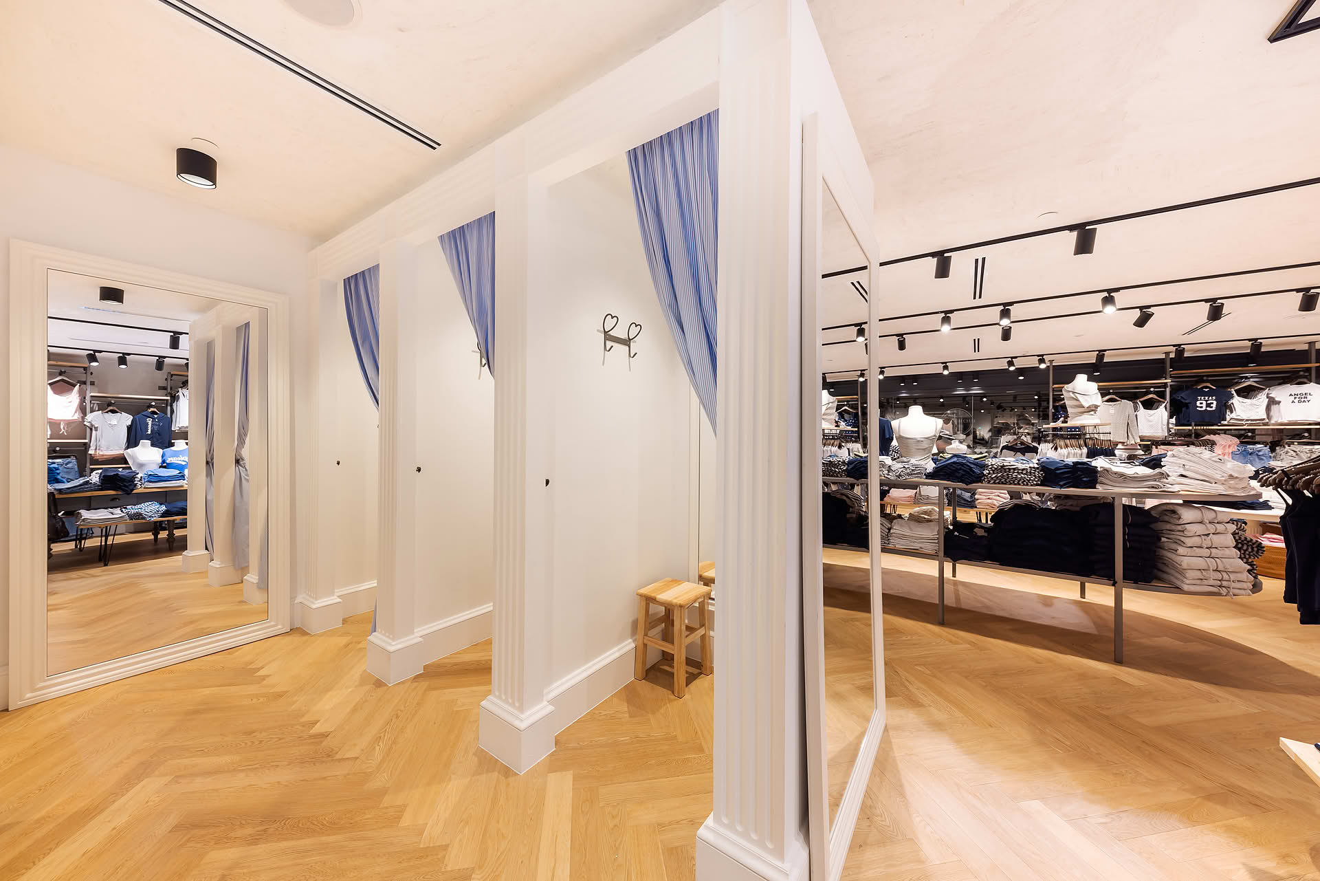 Interior design of Subdued retail store