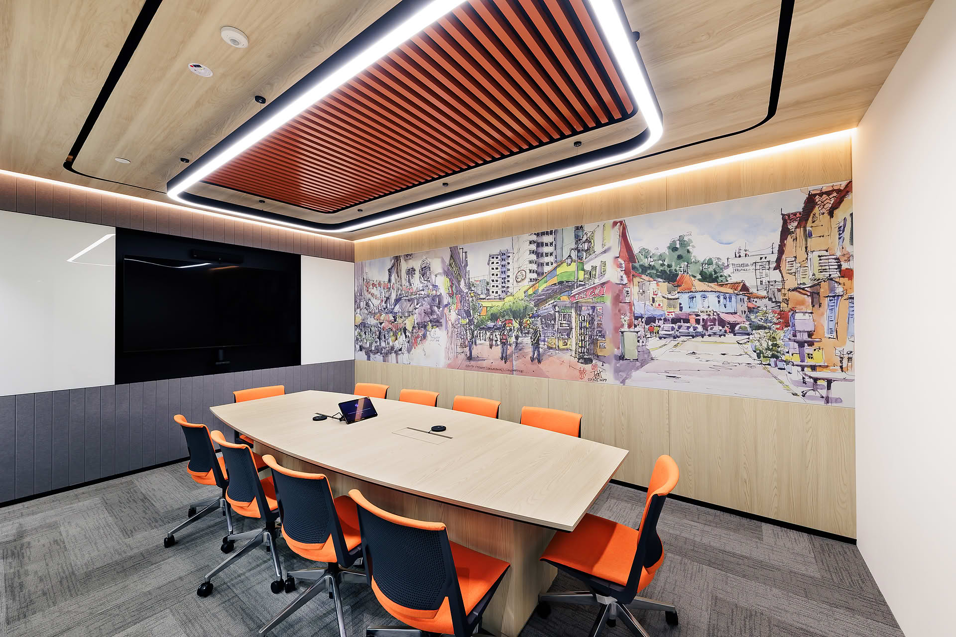 Quest office interior design at SGX Centre
