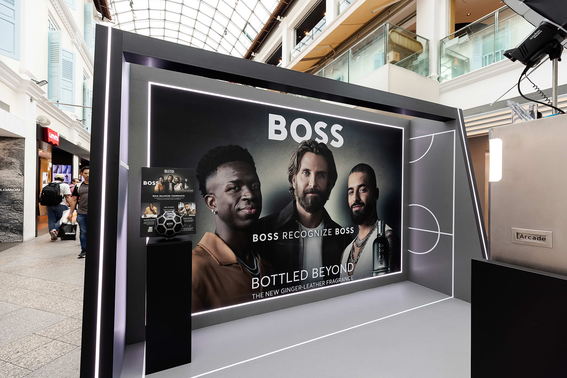 BOSS pop-up stall in Bugis Junction