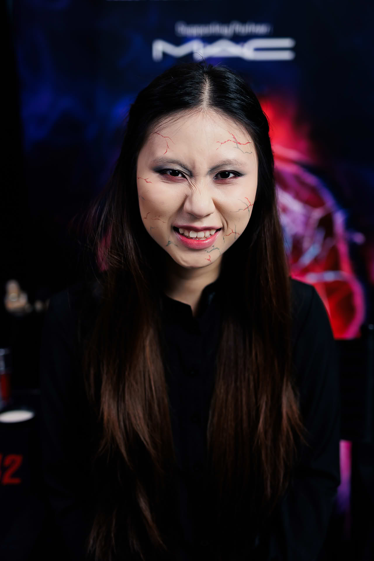 Makeup done at MAC Cosmetics Halloween event