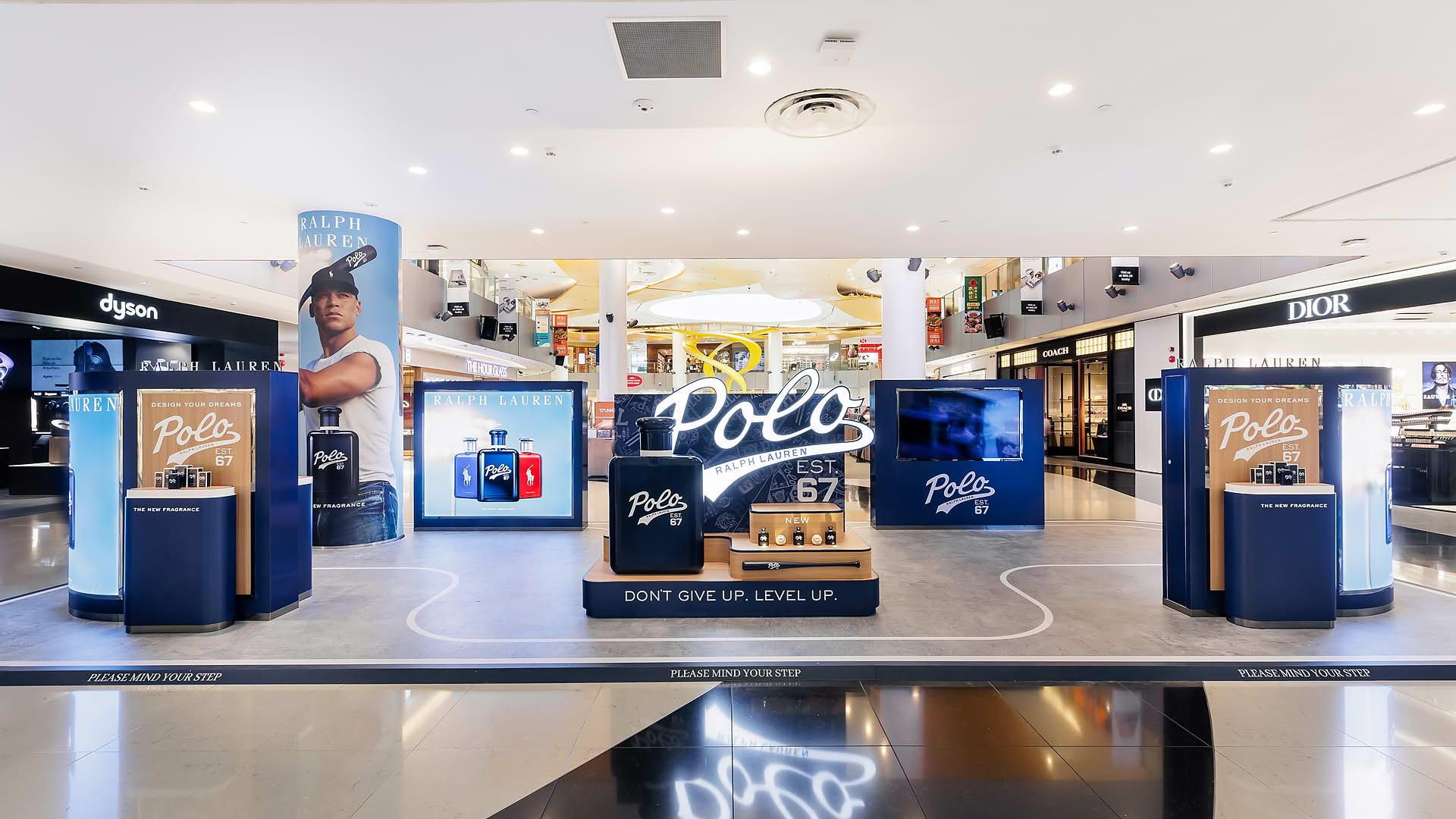 Ralph Lauren pop-up stall in Vivocity