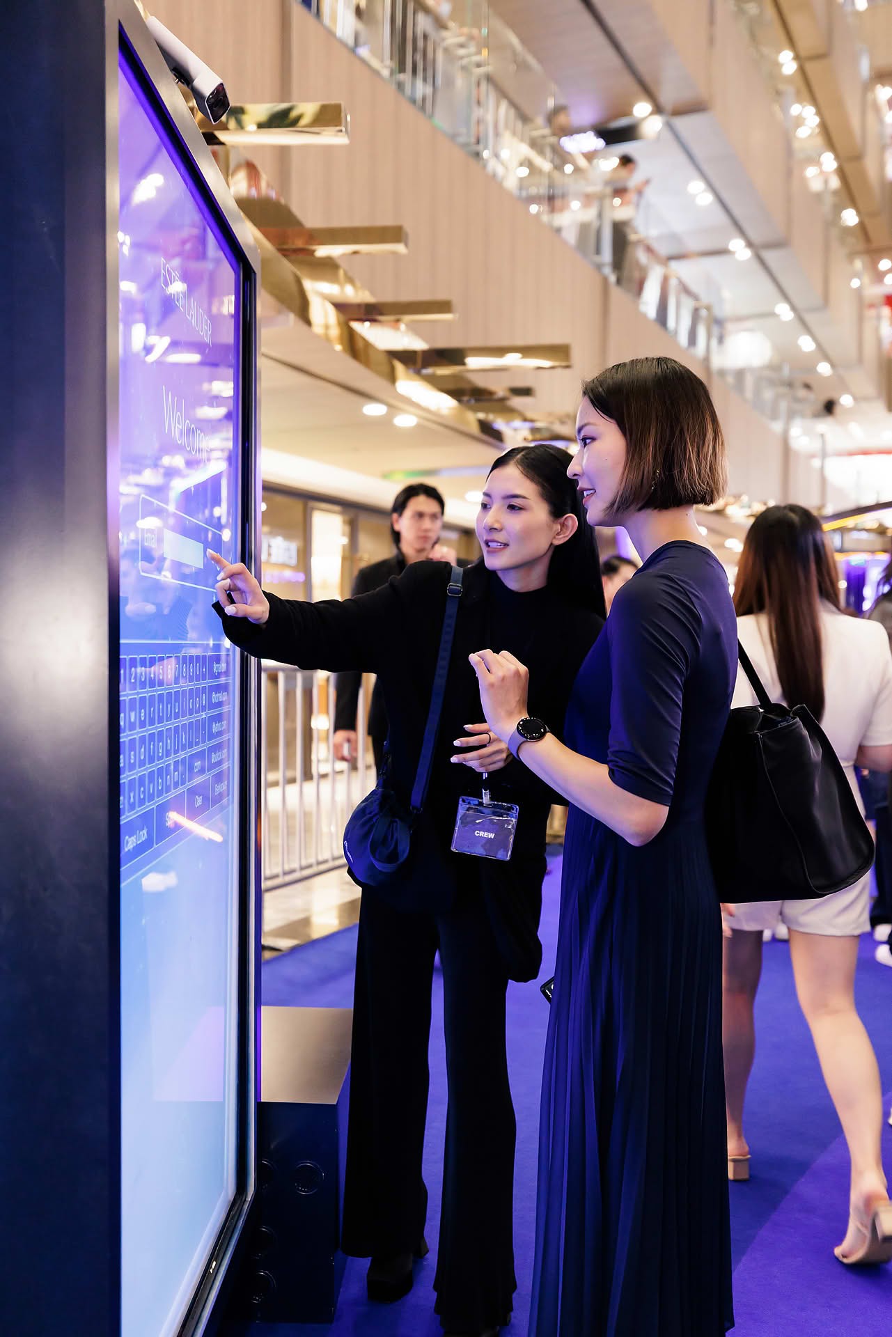Guest enjoying activity Estee Lauder Yoona PR event at Paragon