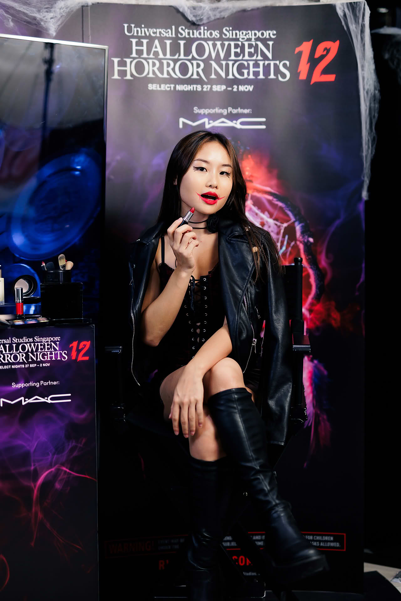 at MAC Cosmetics Halloween event