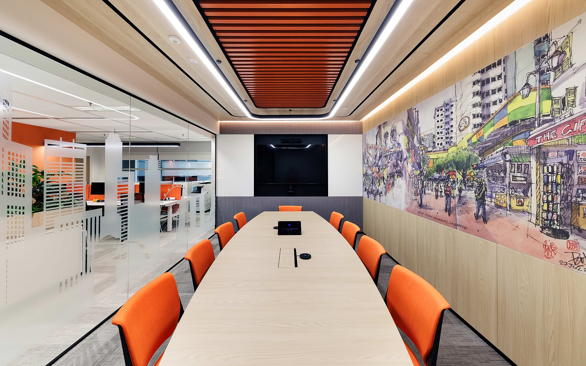 Quest office interior design at SGX Centre