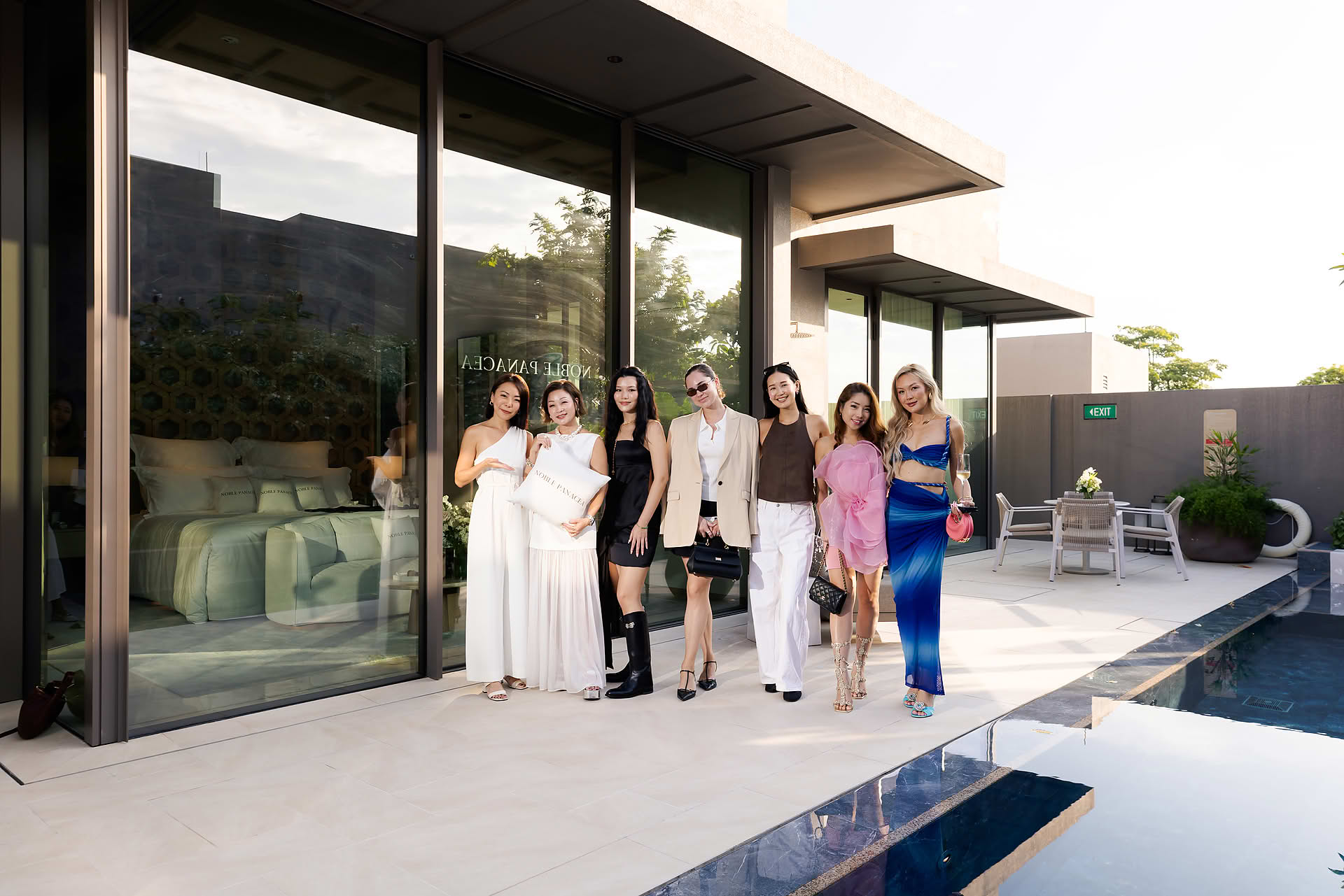 Group photo of everyone at Noble Panacea PR event