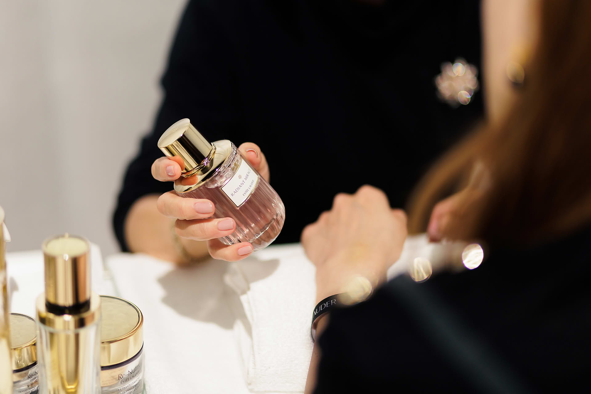 Estee Lauder product showcase