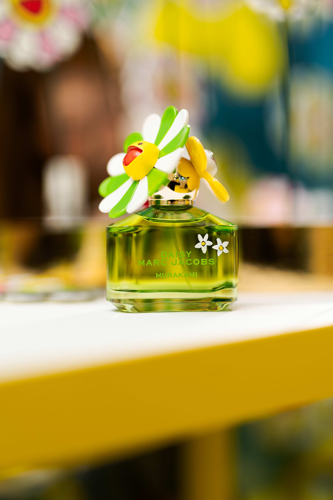 Perfume on display at Marc Jacobs pop-up stall