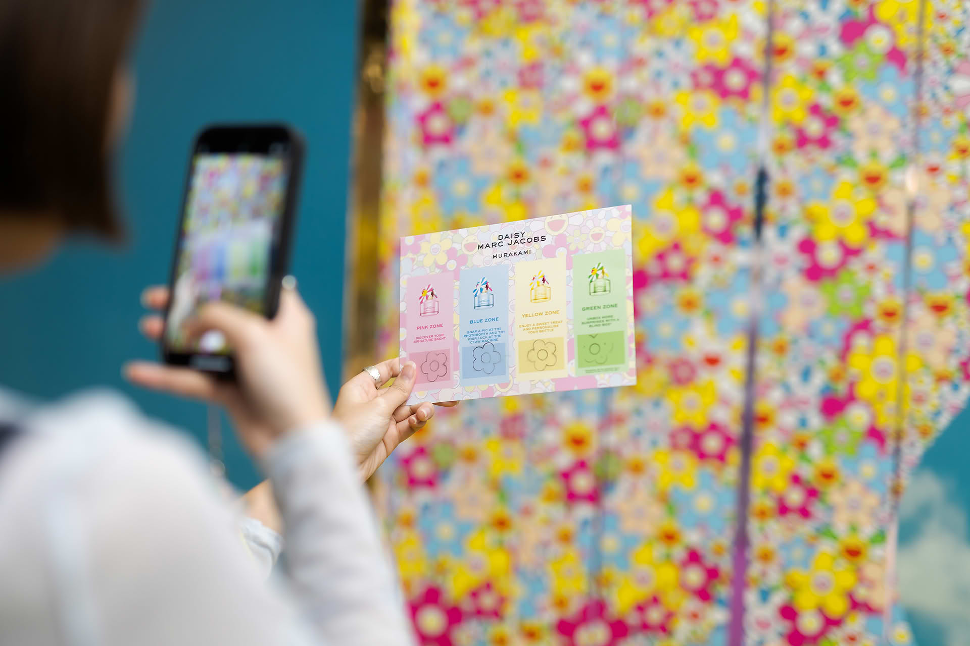 Checklist at Marc Jacobs pop-up stall