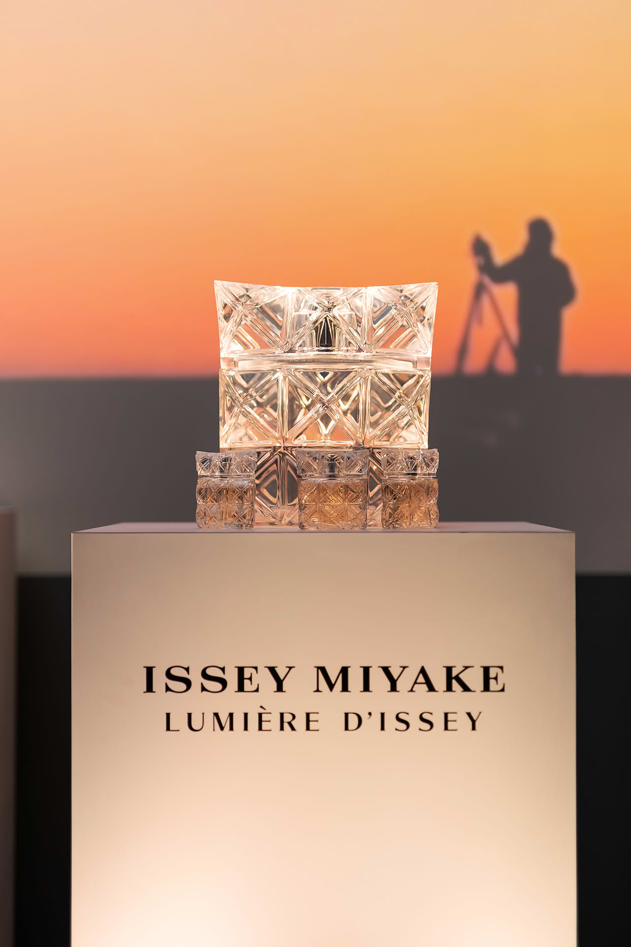 Perfume display at Issey Miyake interactive venue