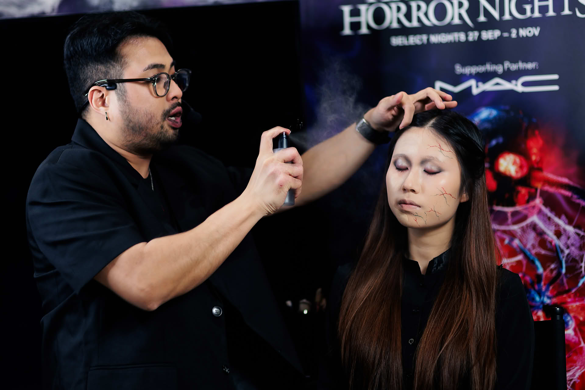 Makeup demonstration