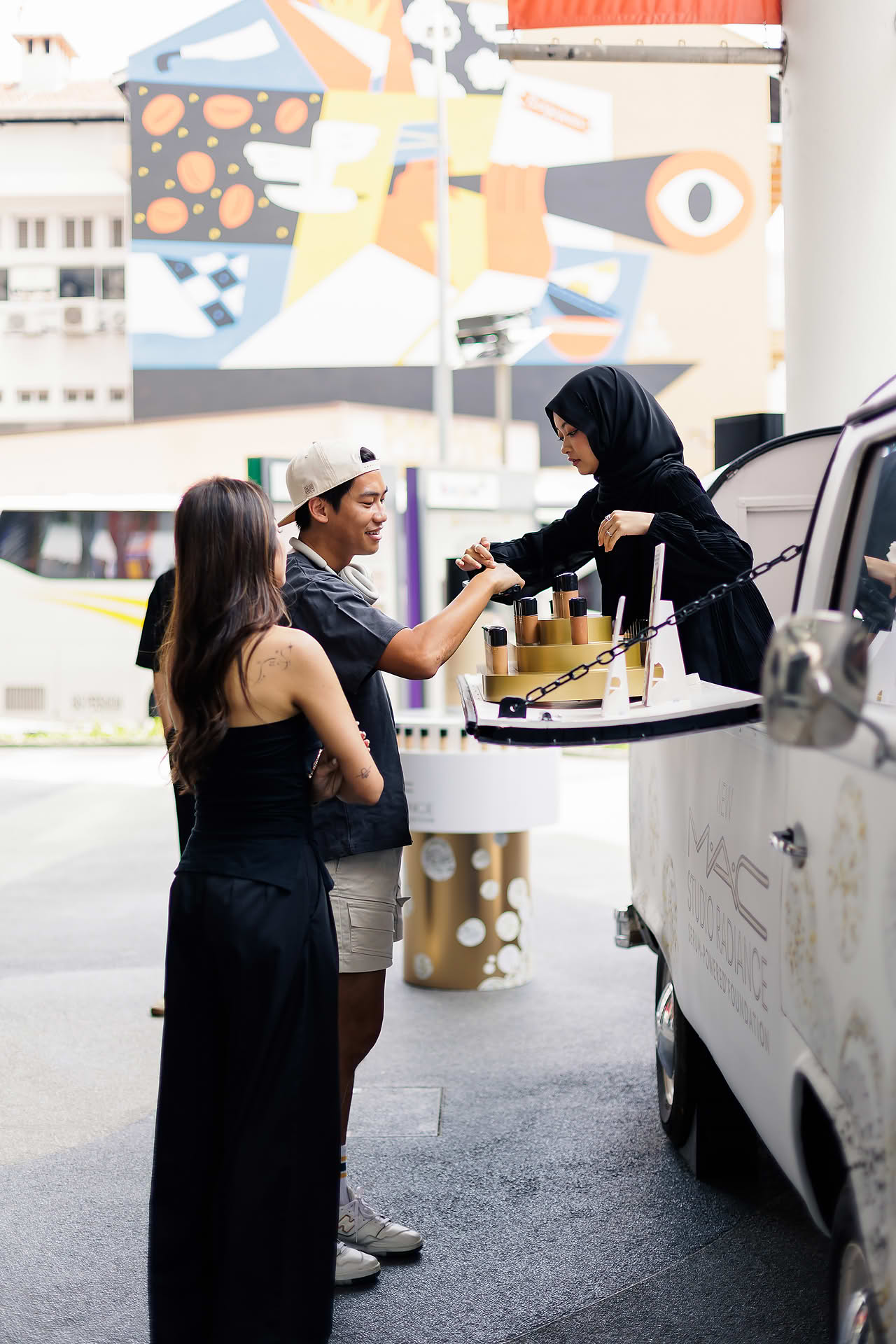 Influencers receiving MAC product and gift