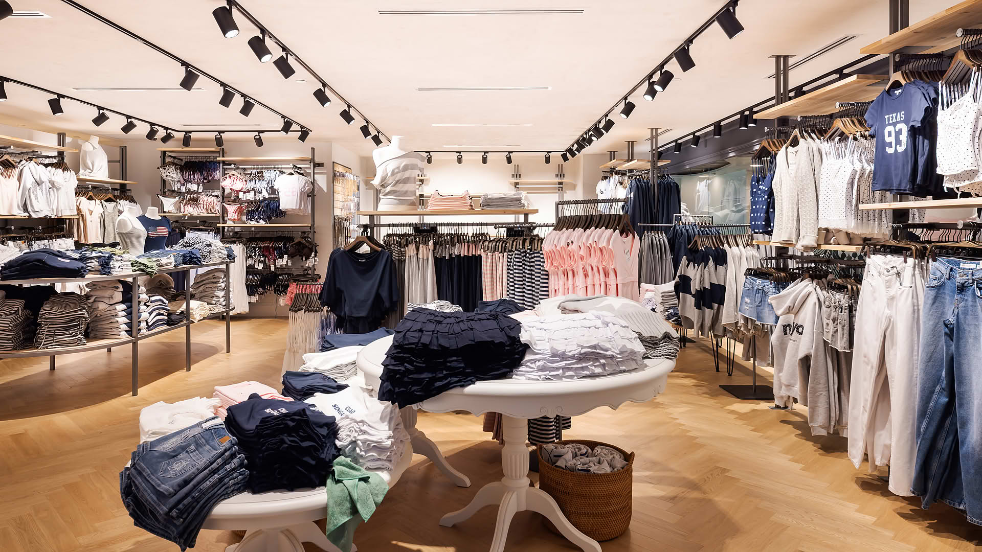 Interior design of Subdued retail store