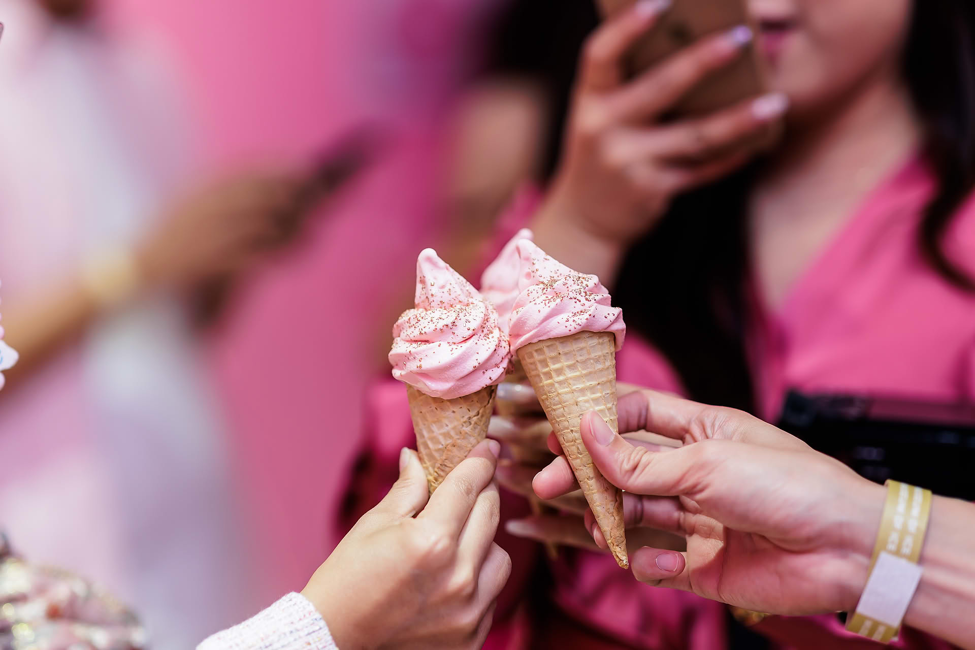 Ice cream designed for Lush Christmas event