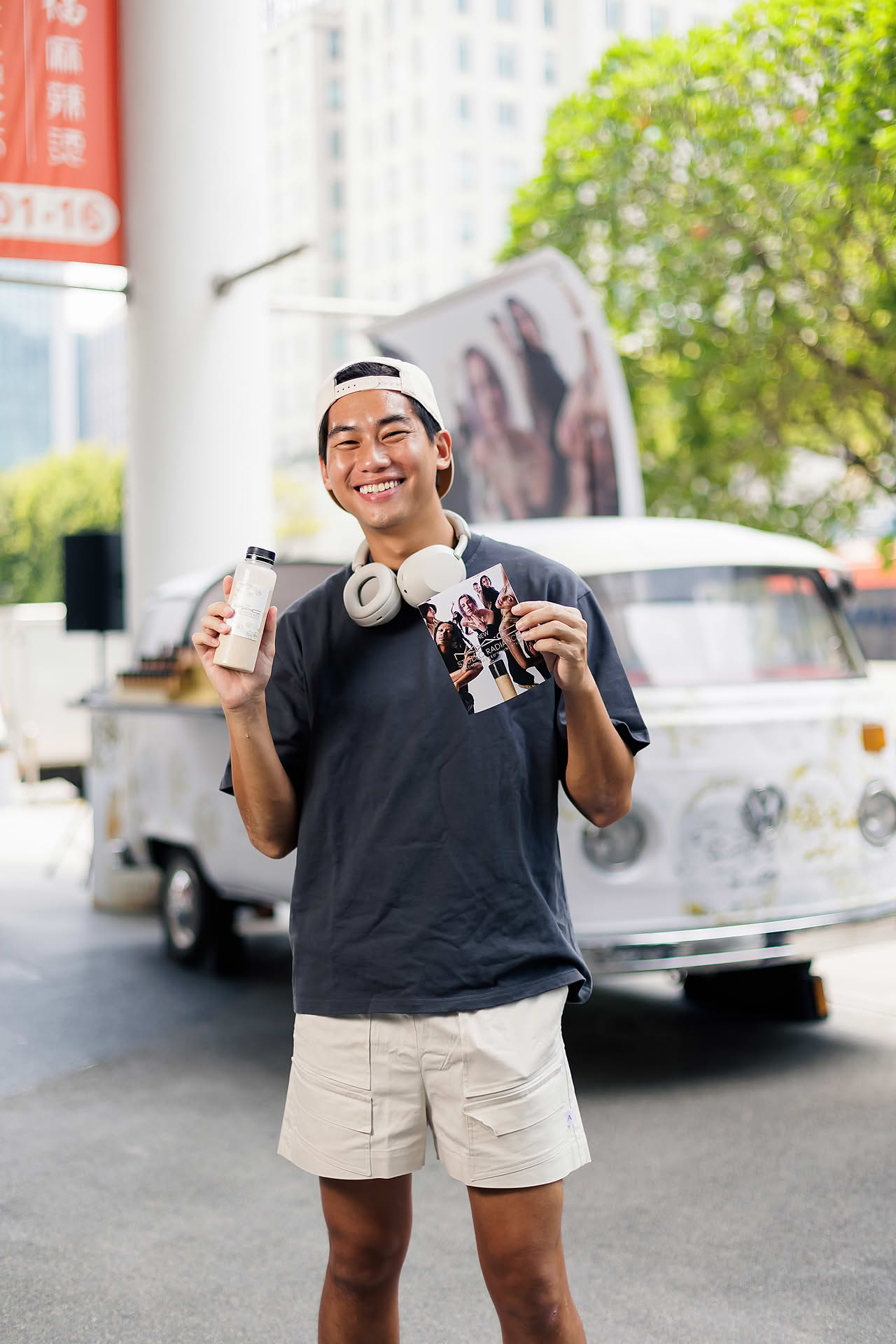 Influencers posing with MAC product and gift