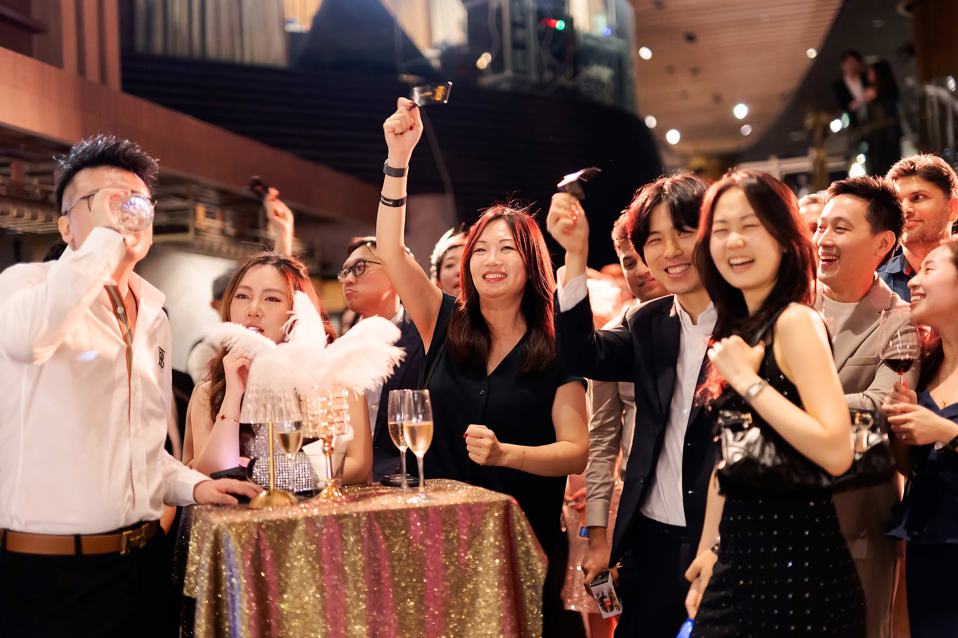 Audience cheering