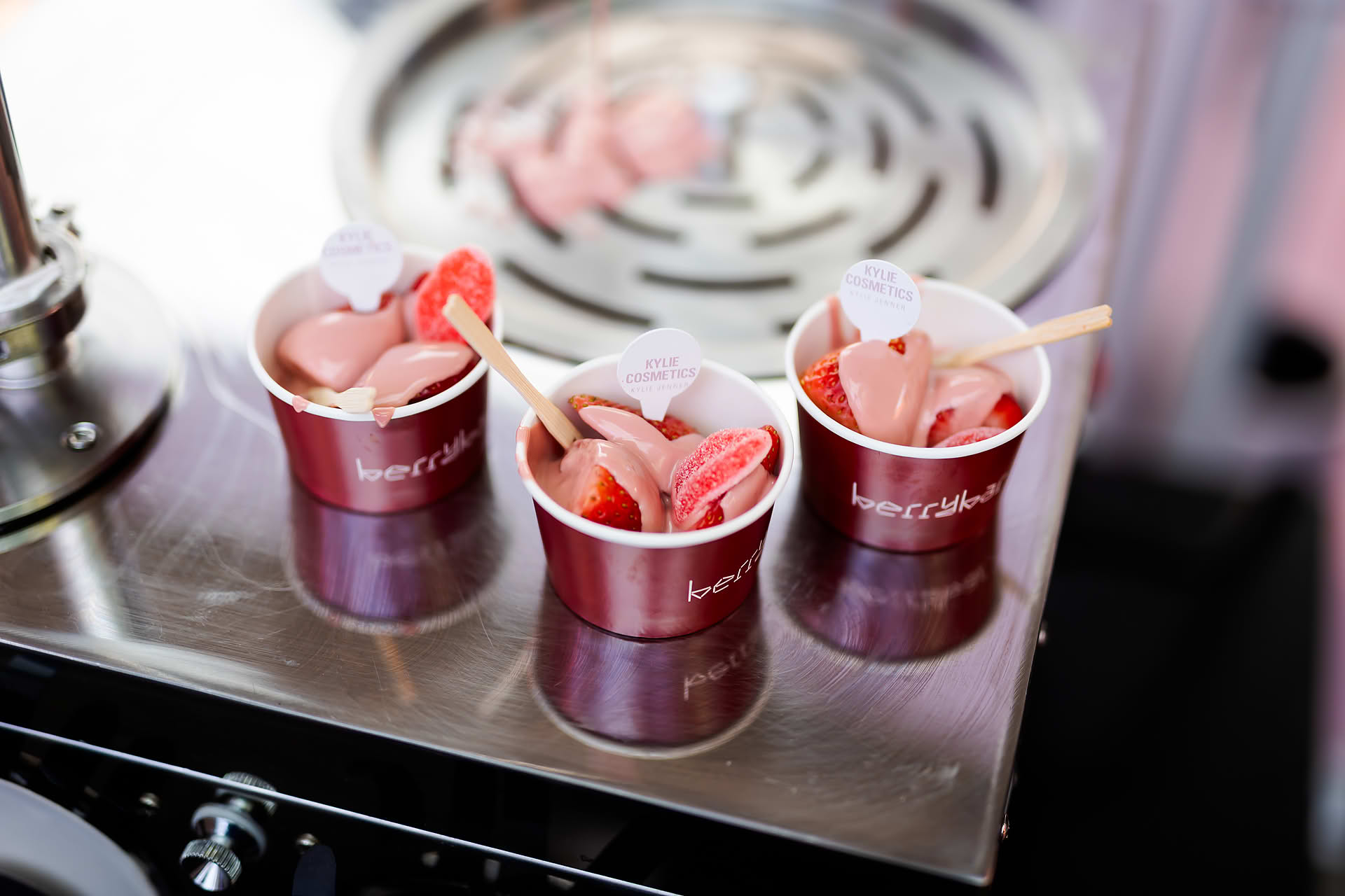 Food served at Kylie Cosmetics pop-up stall in Bugis Junction