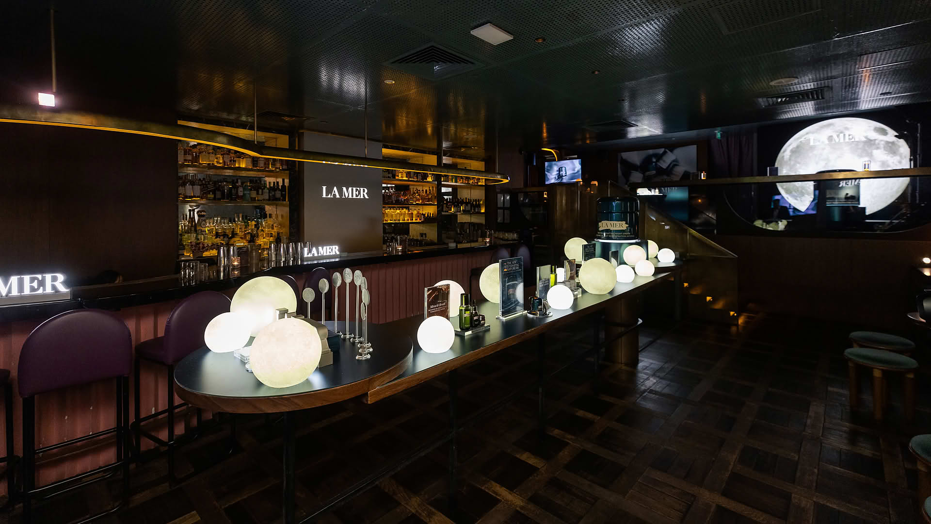 Setup display at La Mer One Night event