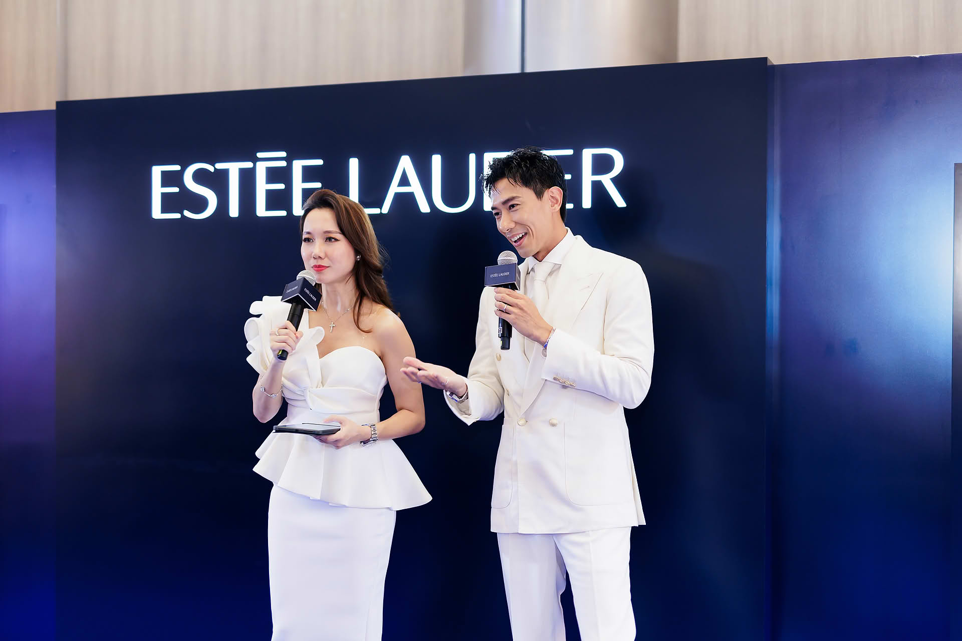 Desmond Tan invited to Estee Lauder PR event at Paragon