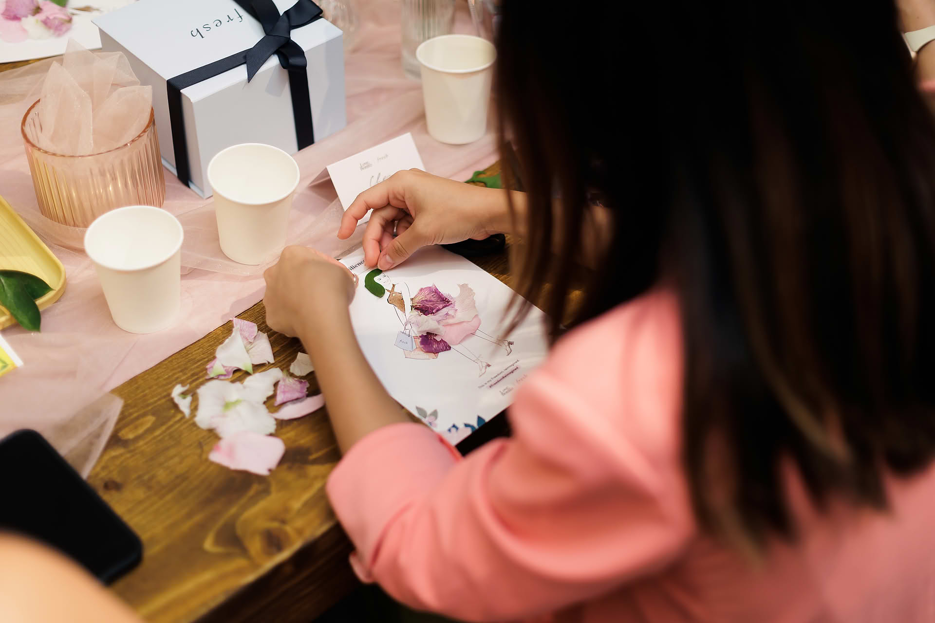 Activity at Love Bonito & Fresh PR event