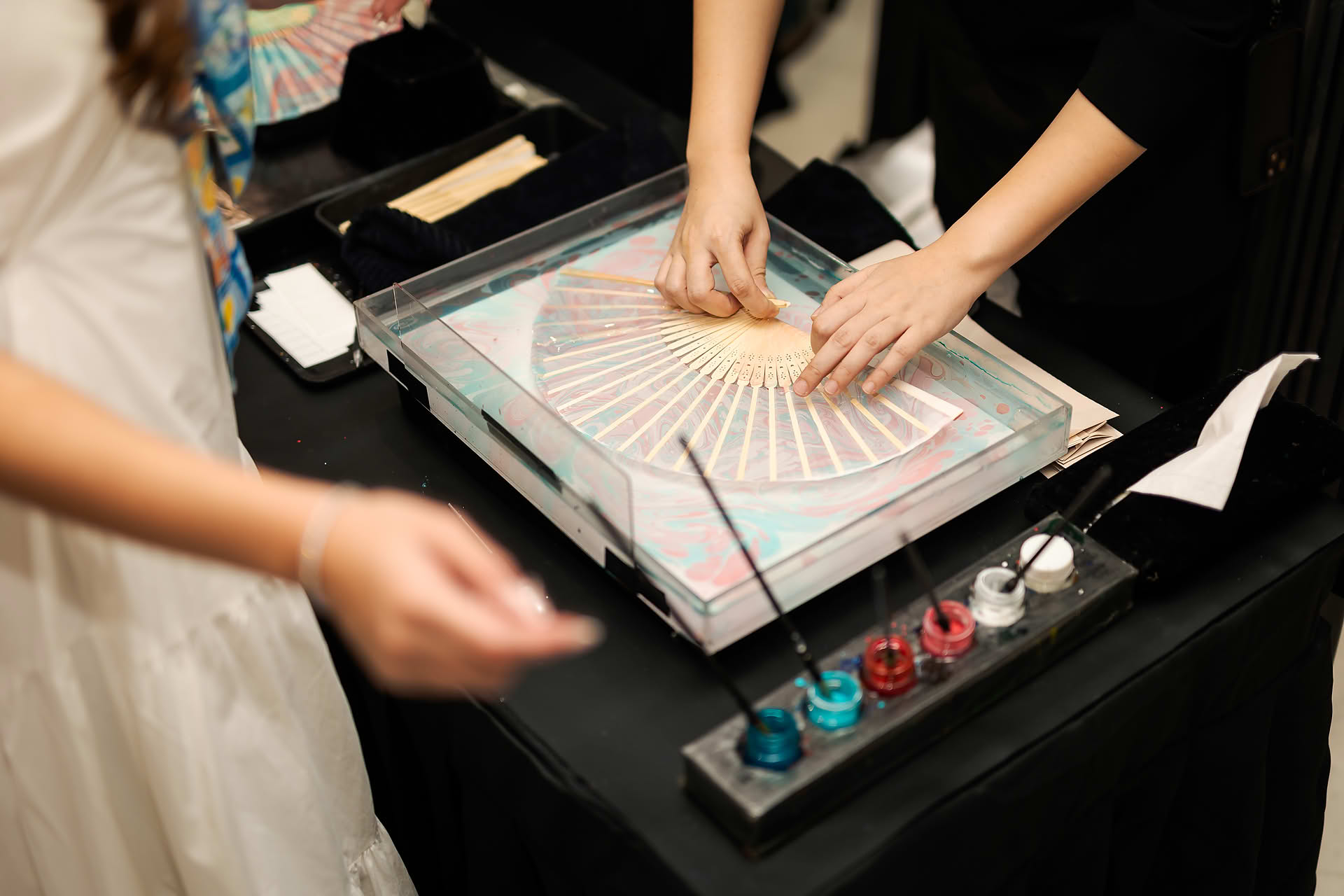 Custom fan making at Goldfield & Banks PR event