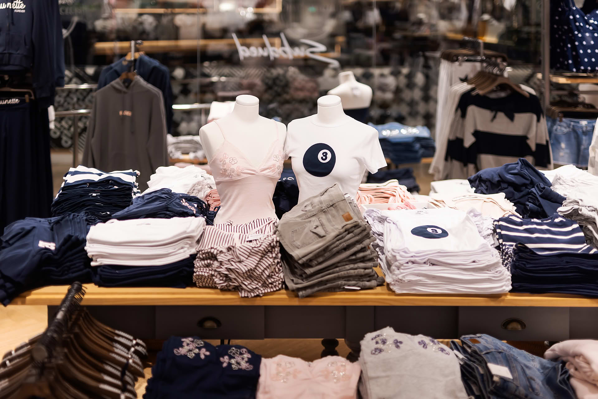 Interior design of Subdued retail store