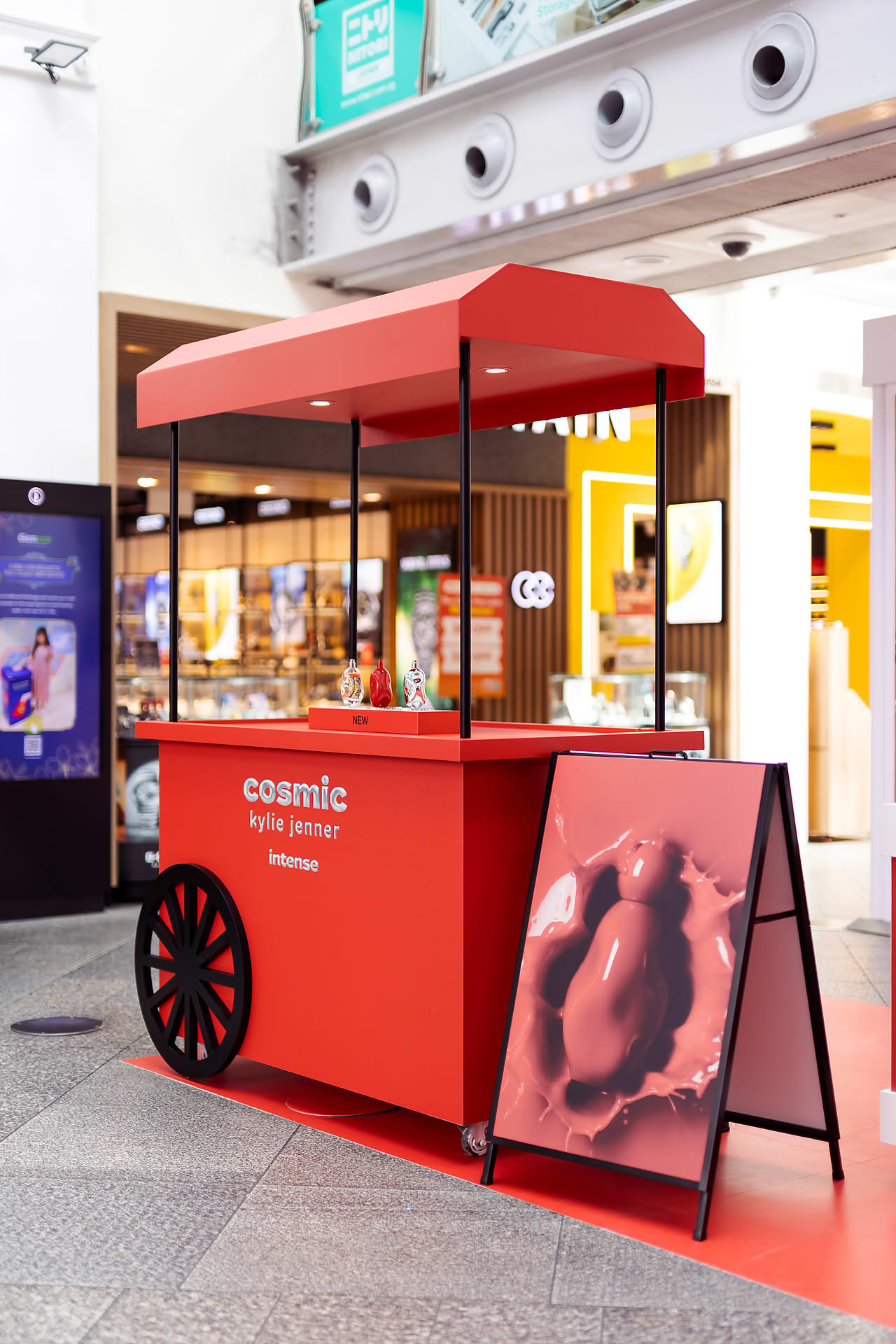 Kylie Cosmetics pop-up stall in Bugis Junction