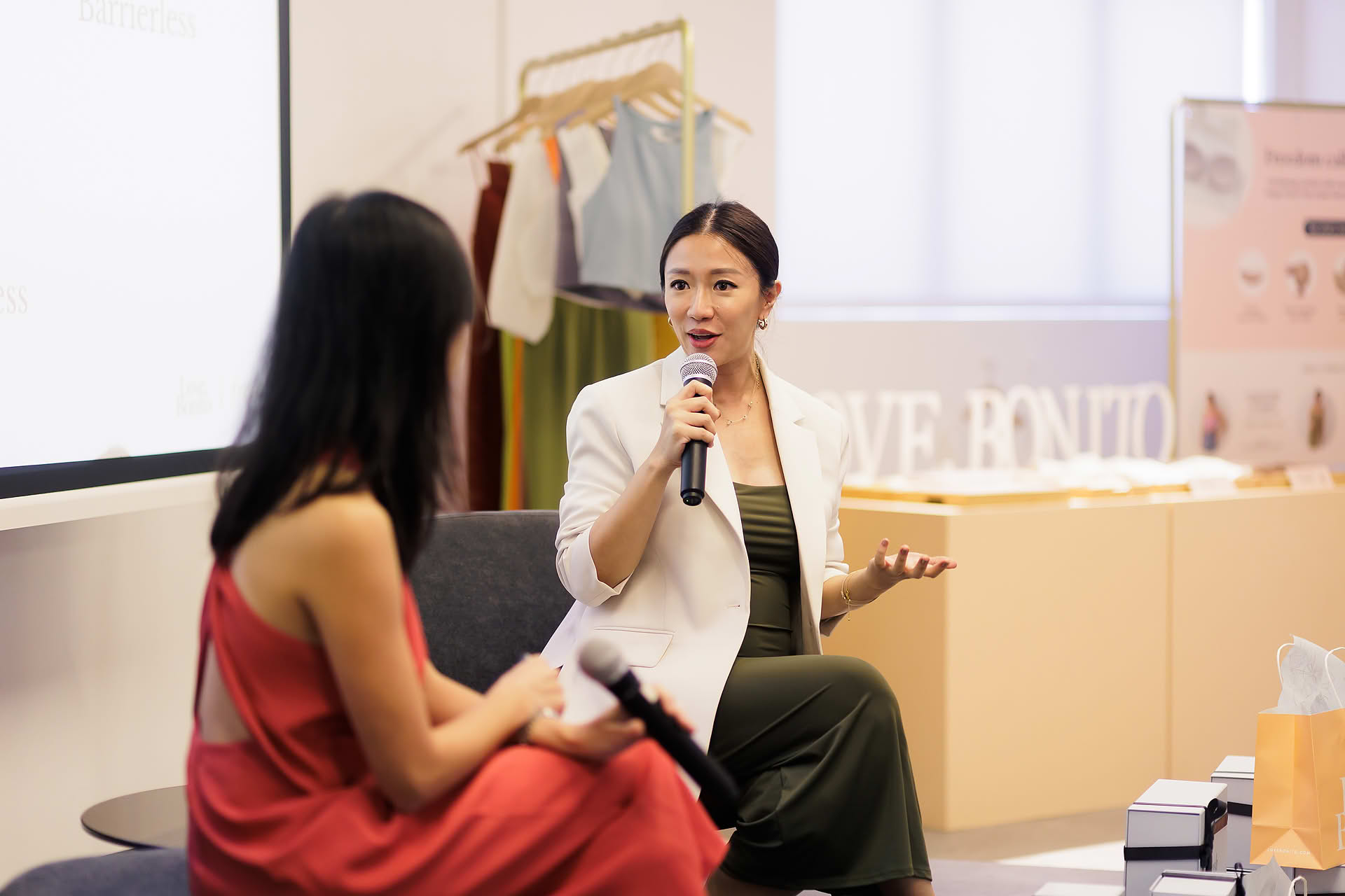 Host panel discussion at Love Bonito & Fresh PR event