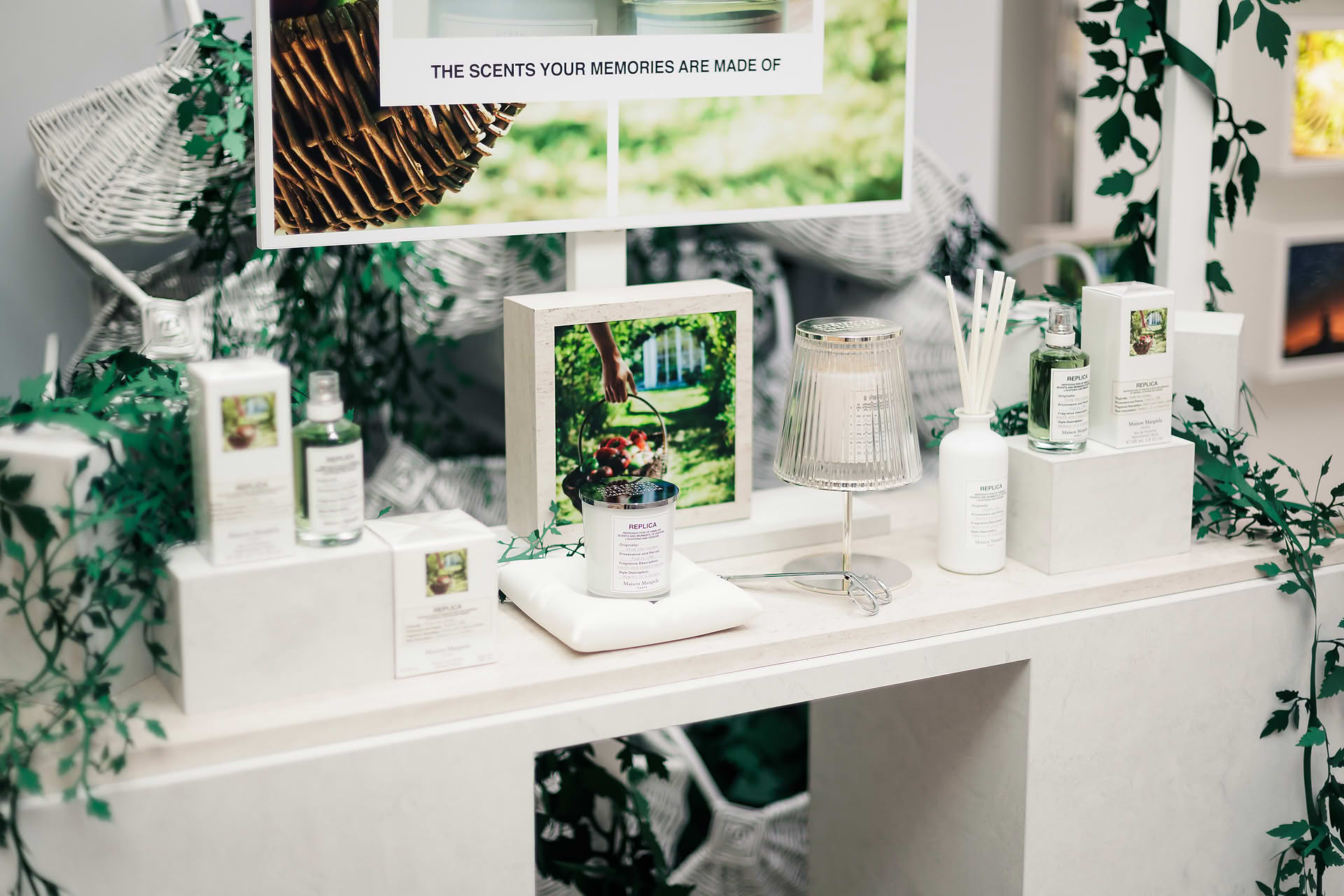 Maison Margiela Replica products on display at PR event at Ngee Ann City