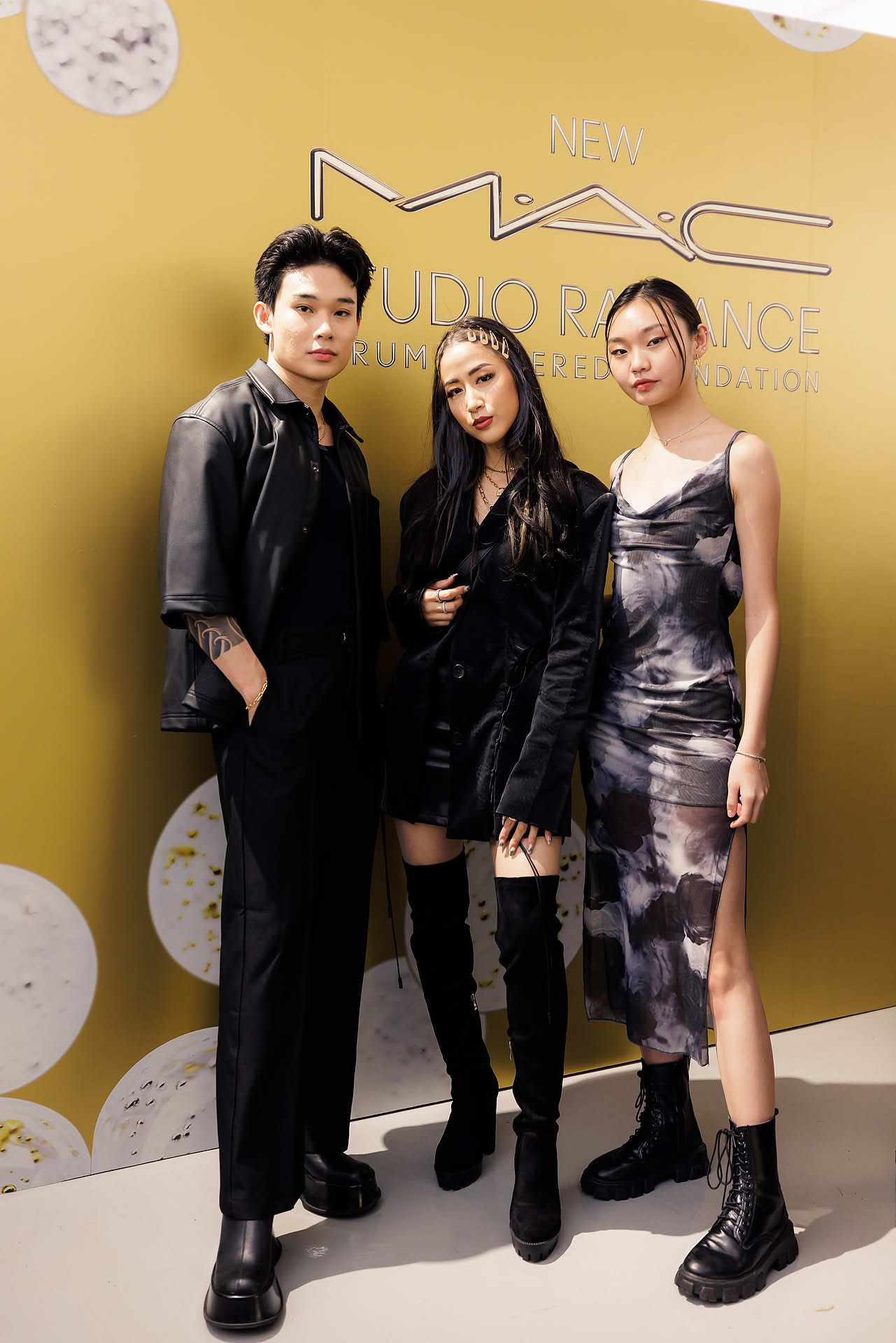 Influencers posing at MAC Cosmestics PR event