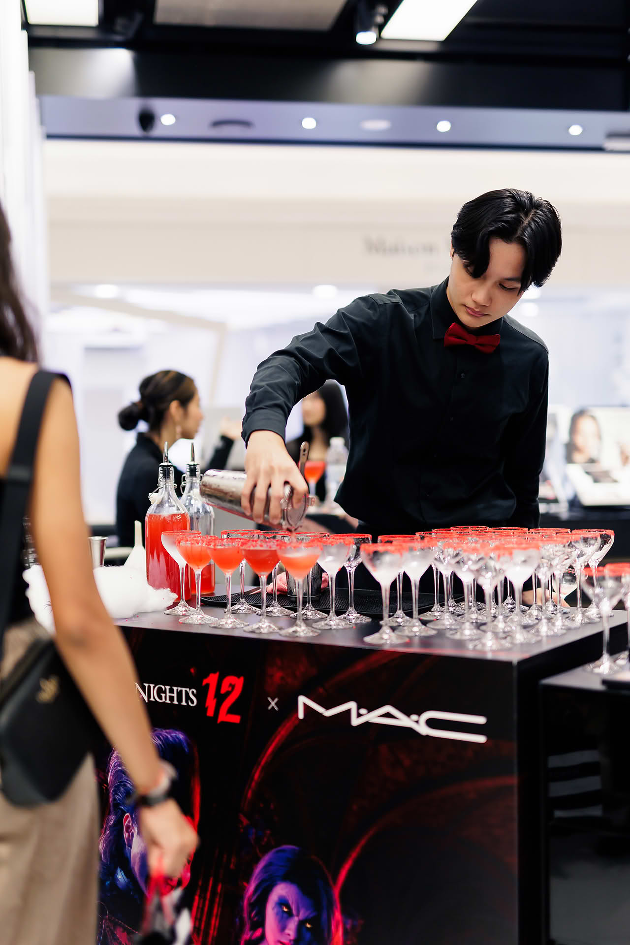 Drinks served at MAC Cosmetics Halloween event