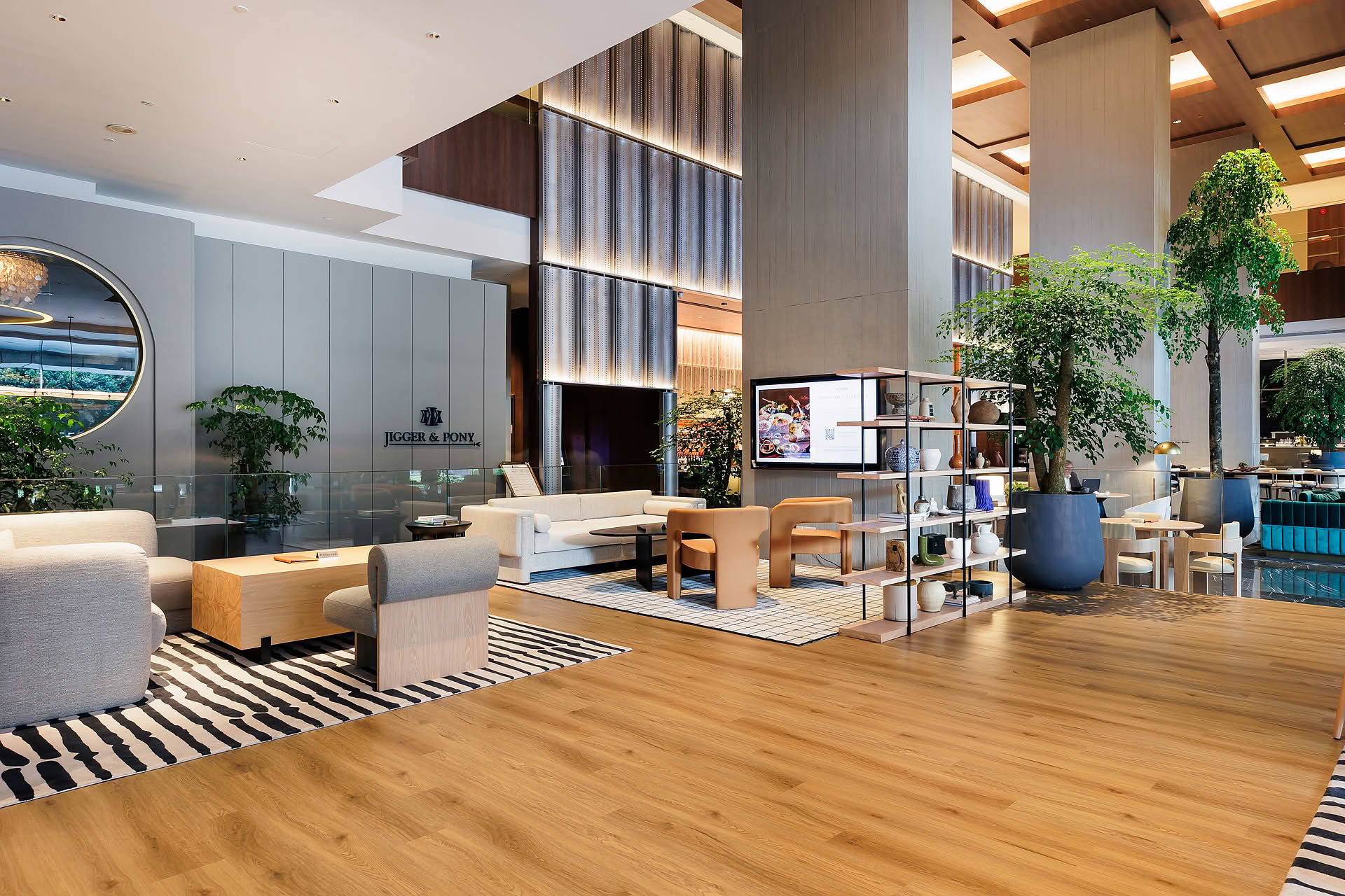 Amara Singapore hotel lobby interior design