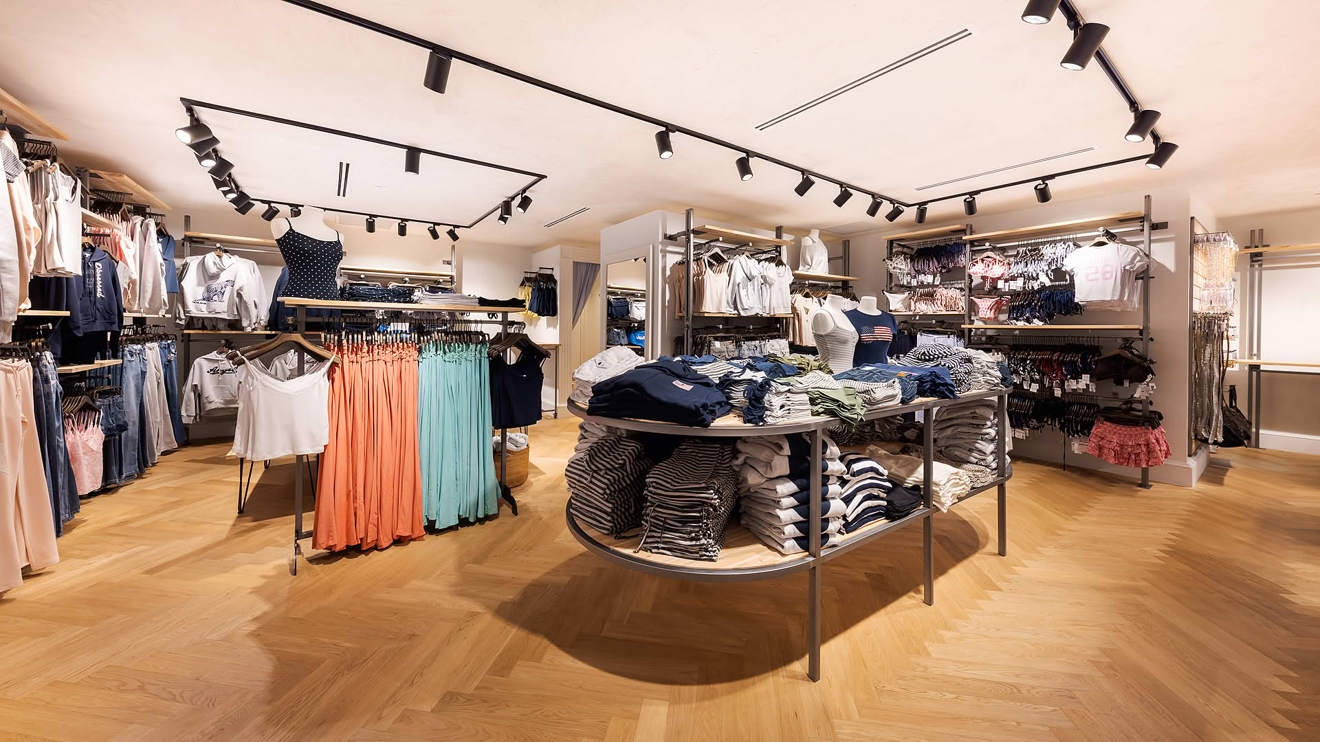 Interior design of Subdued retail store