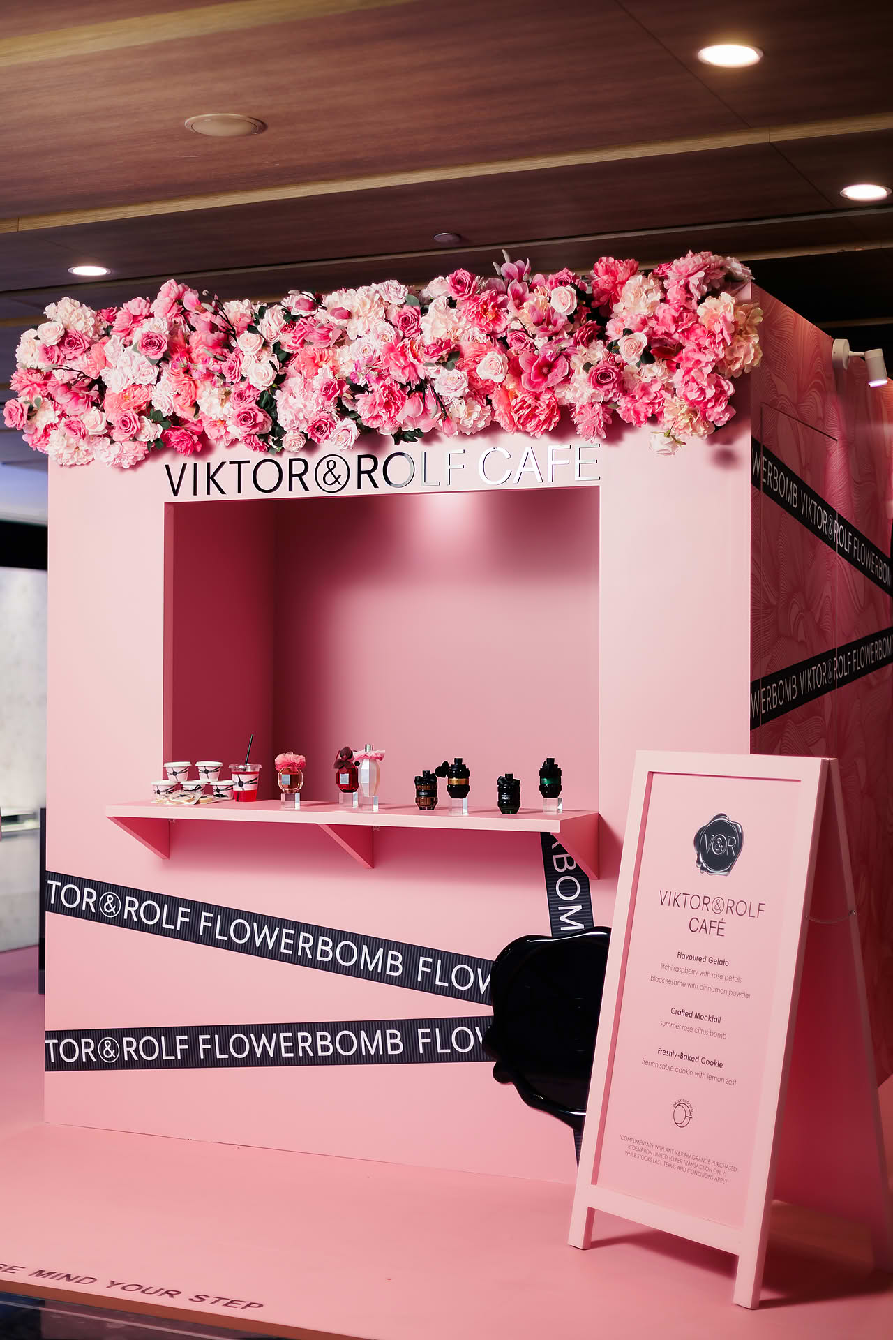 Vicktor Rolf Cafe pop-up stall in Paragon