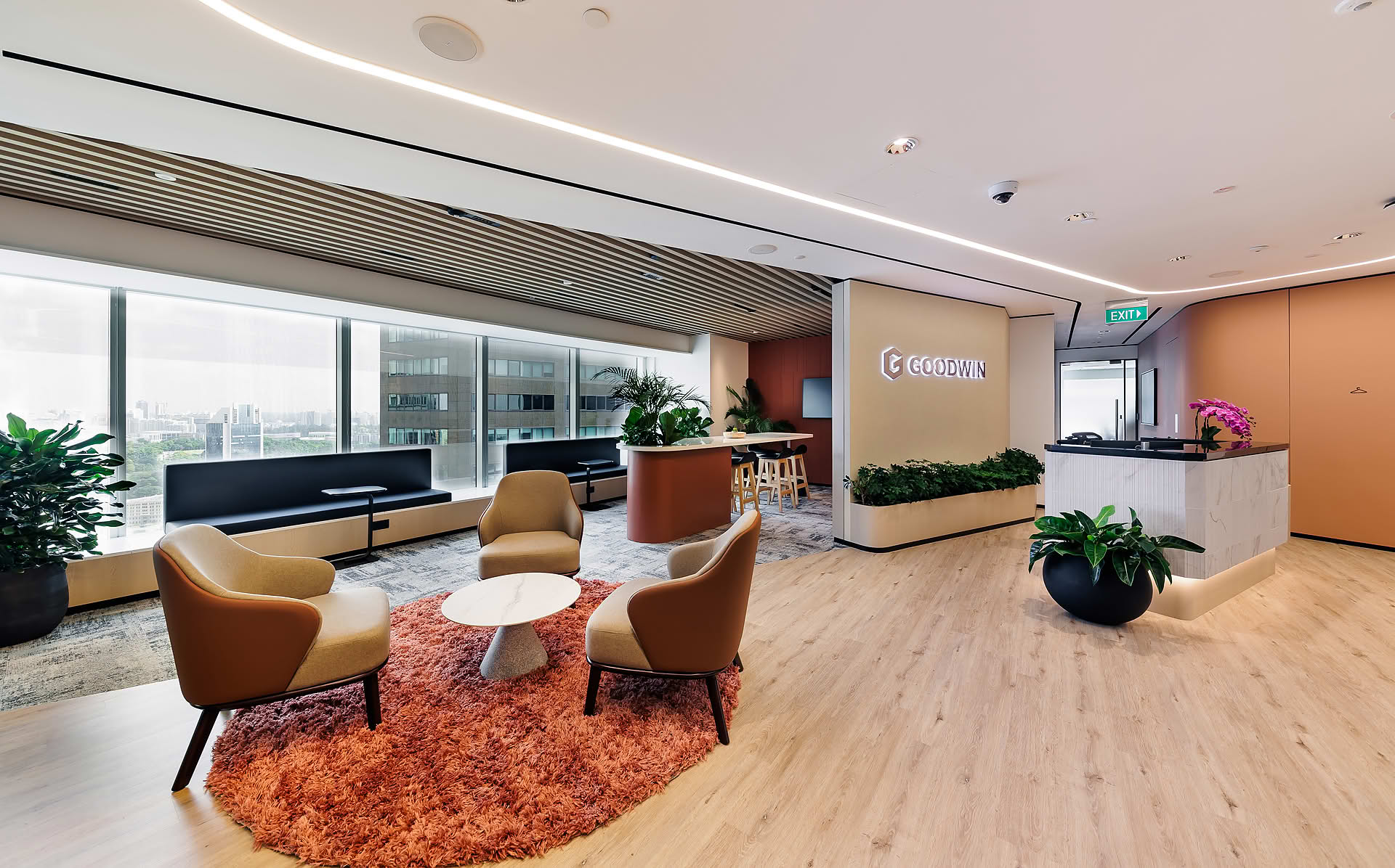 Photo of interior design for Goodwind office at Singapore Land Tower
