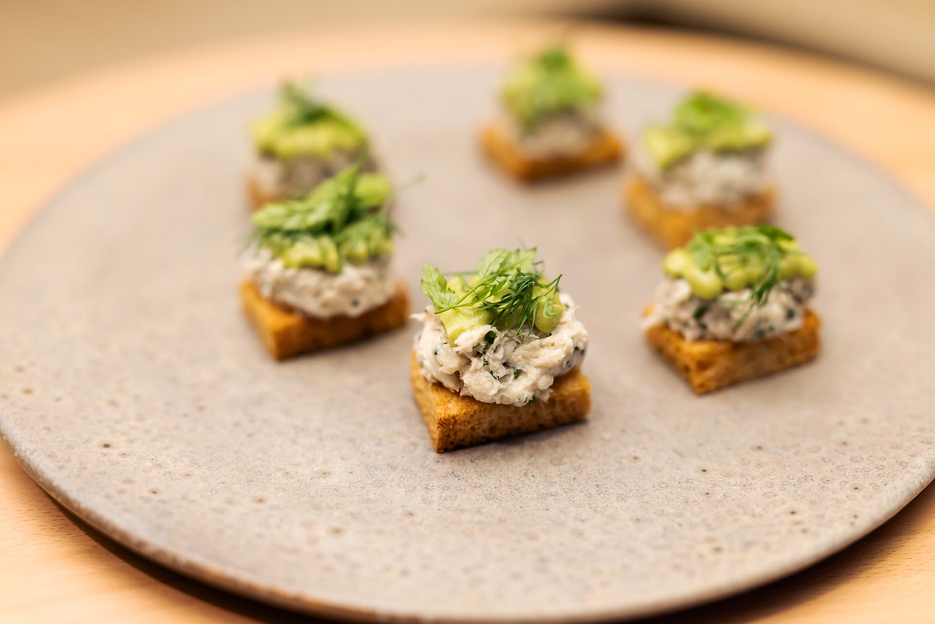 Food served at Norgain & Cortina PR event