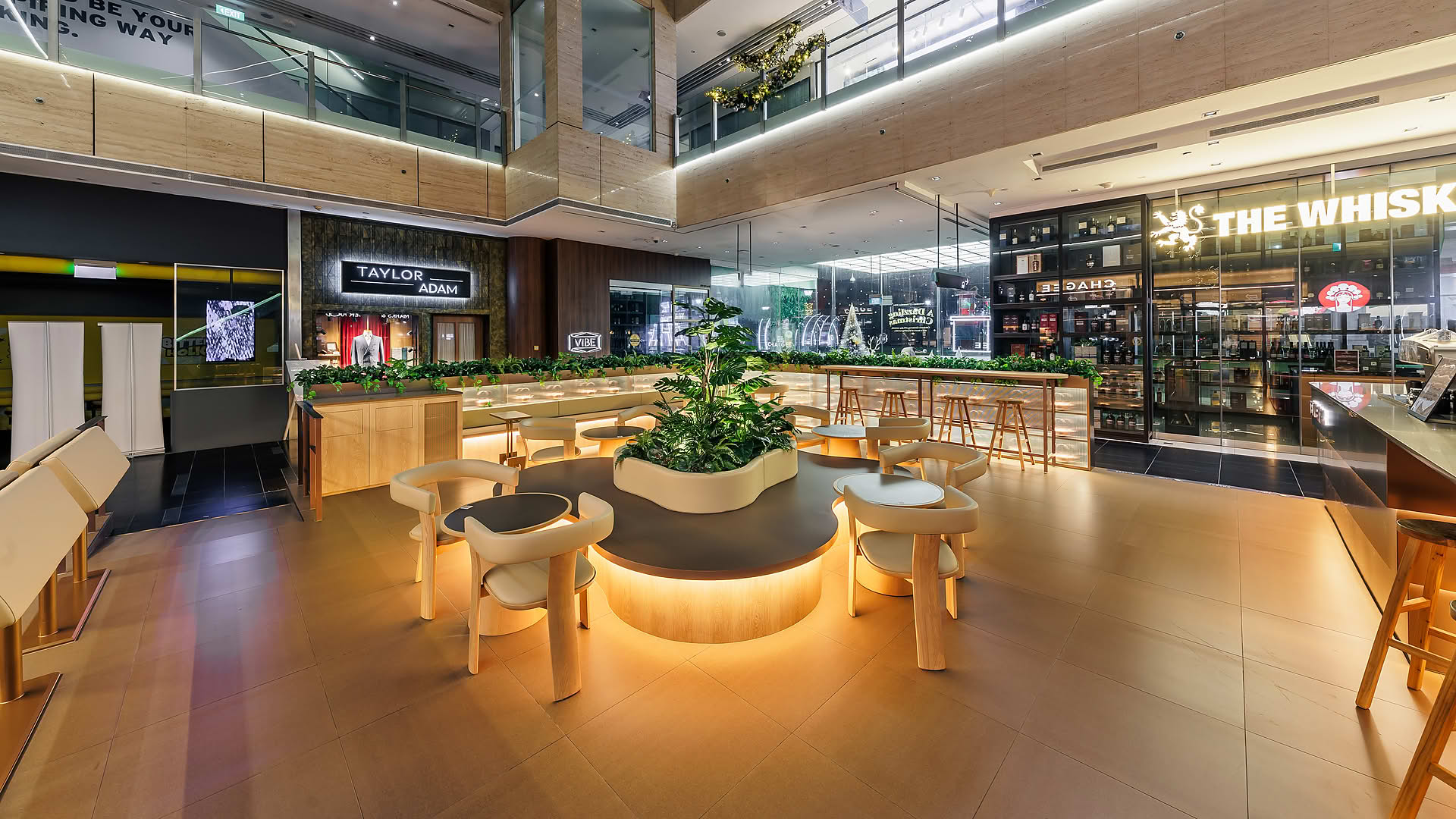 Interior design of Changee outlet at One Raffles Place