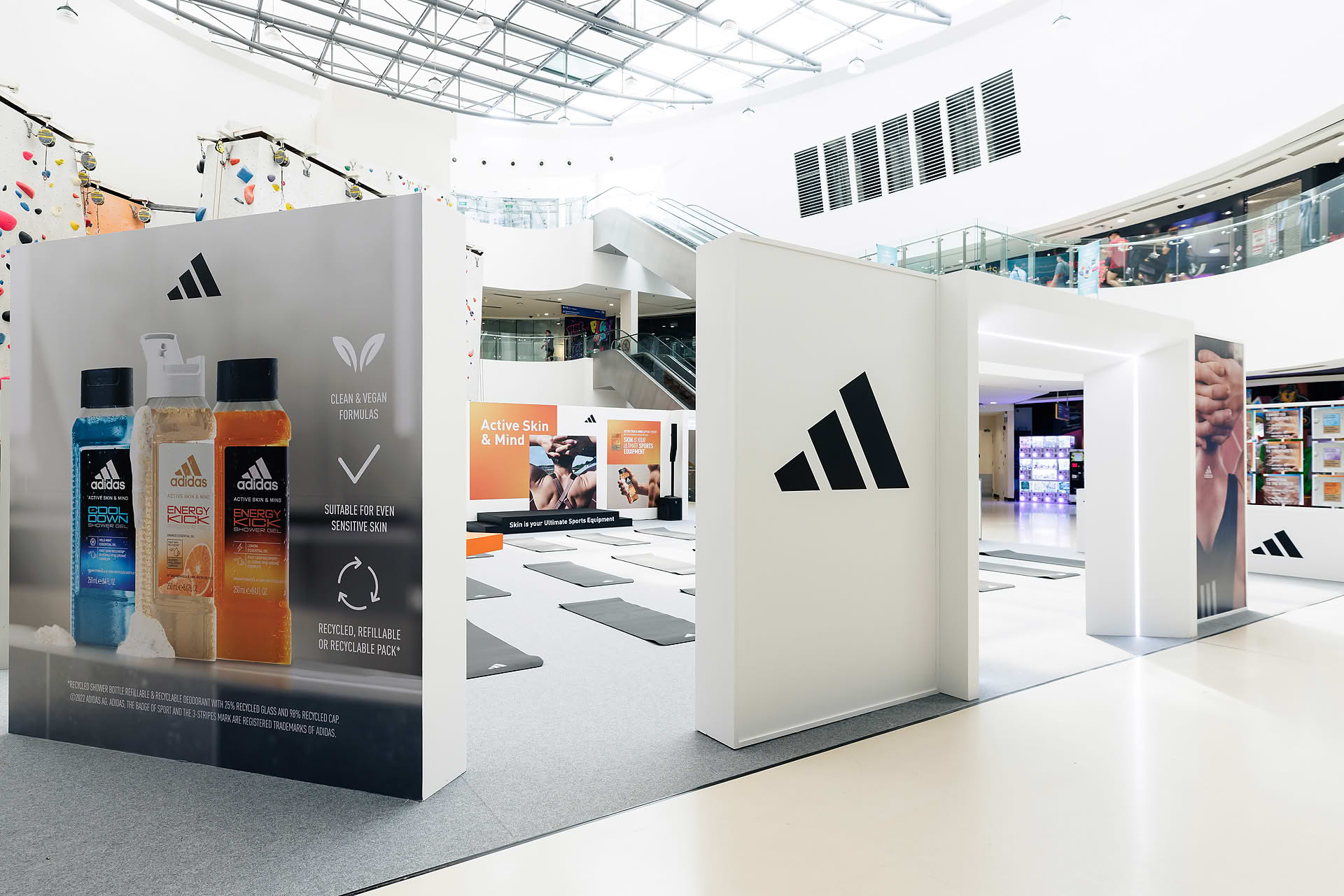 Setup of Adidas Pop-up stall