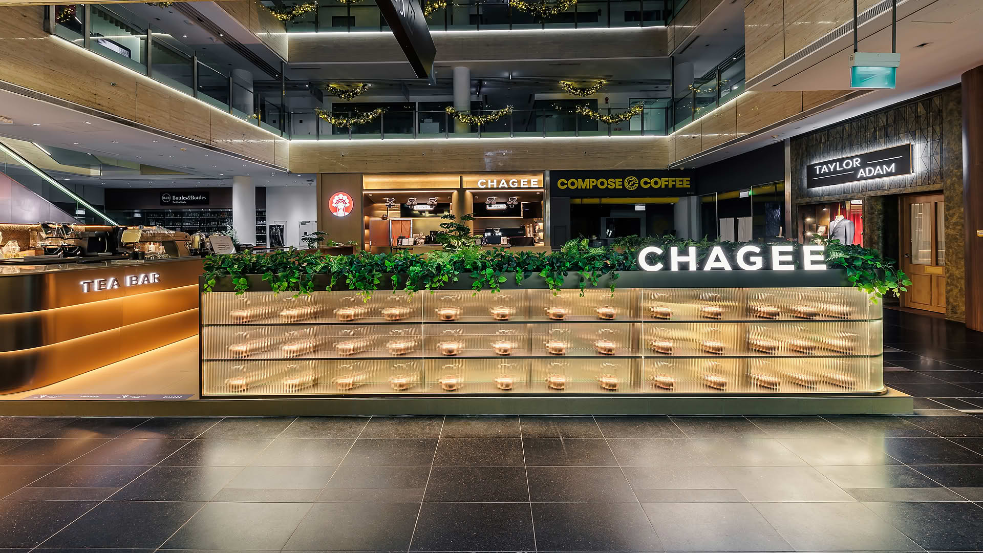 Interior design of Changee outlet at One Raffles Place